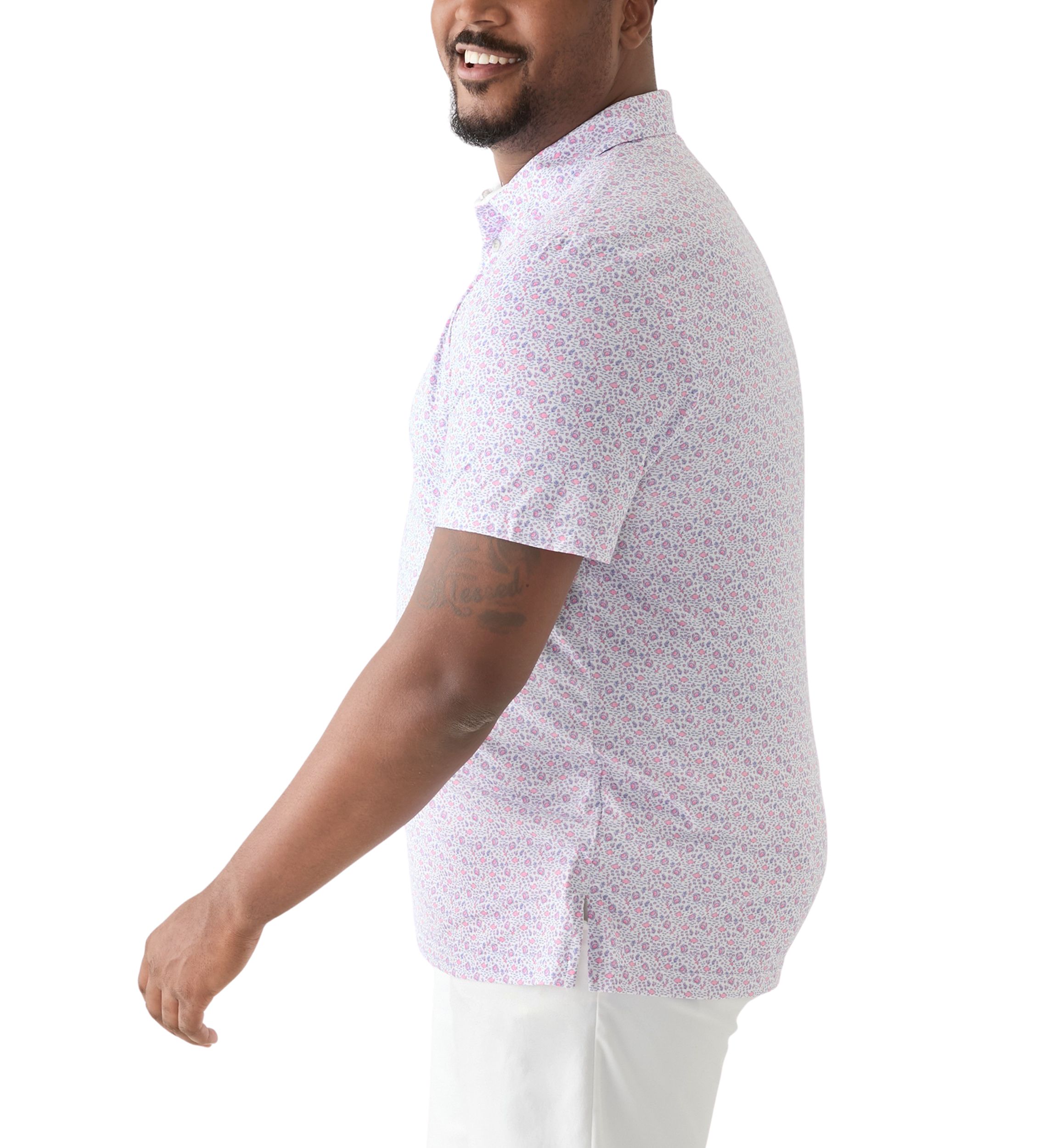 Big & Tall Swingflex Elite Printed Polo Shirt