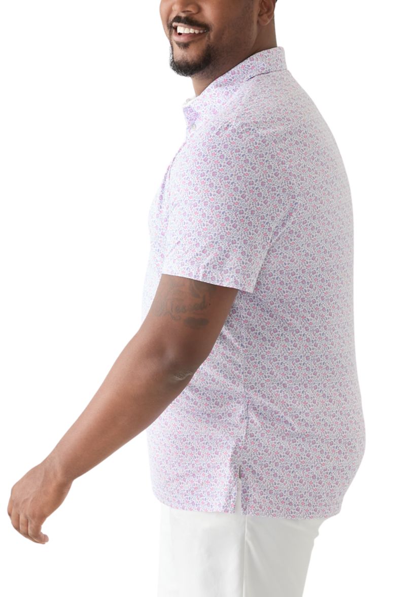 Big & Tall Swingflex Elite Printed Polo Shirt