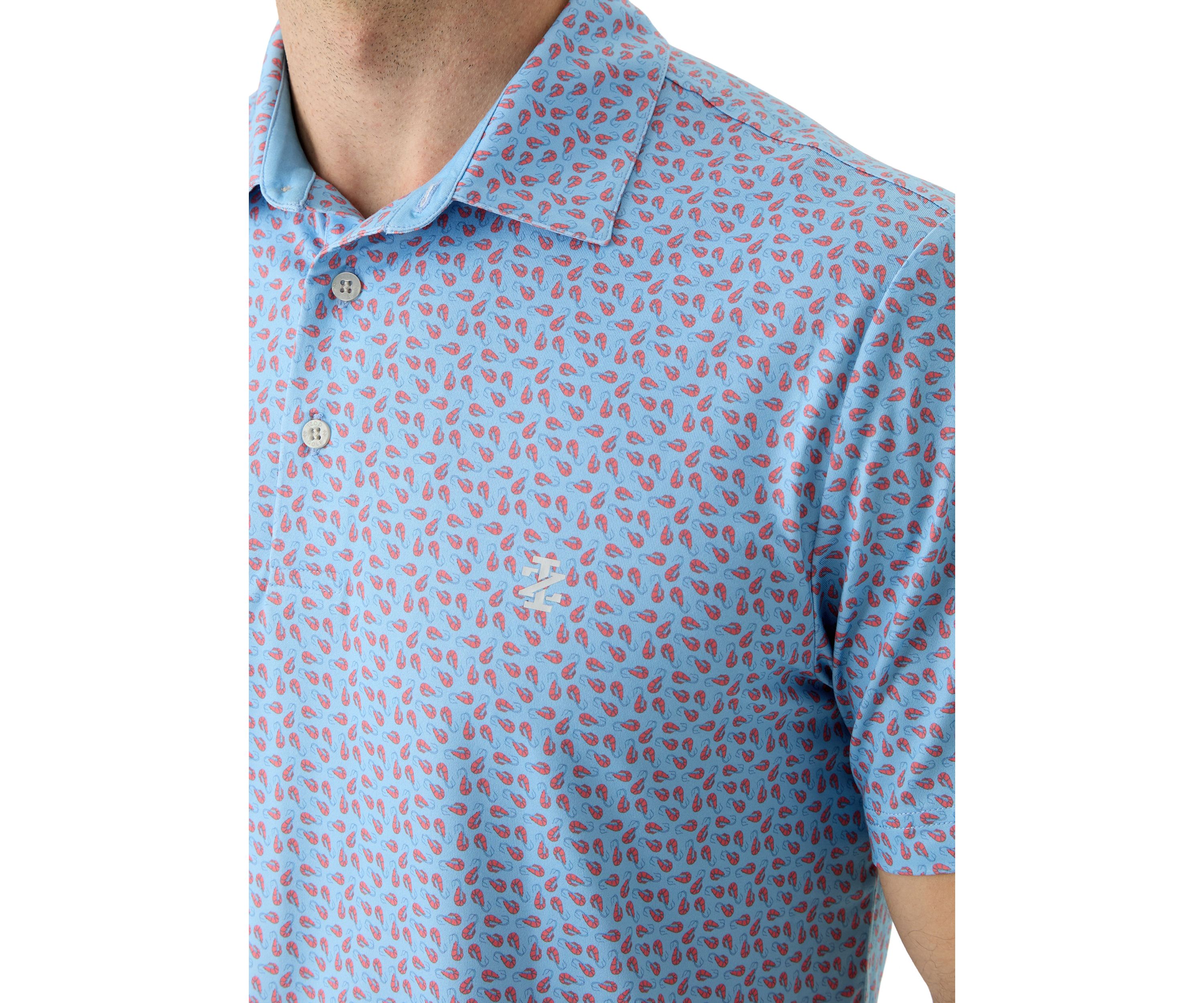 Crawfish Boil Print Polo Shirt