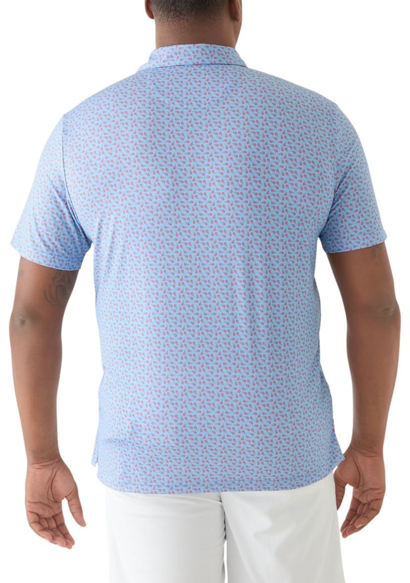 Big & Tall Swingflex Elite Printed Polo Shirt