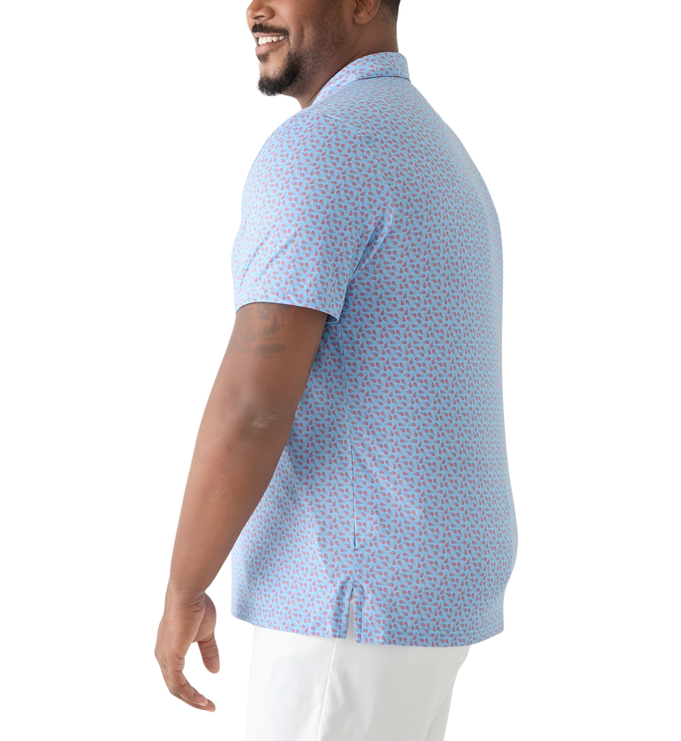 Big & Tall Swingflex Elite Printed Polo Shirt