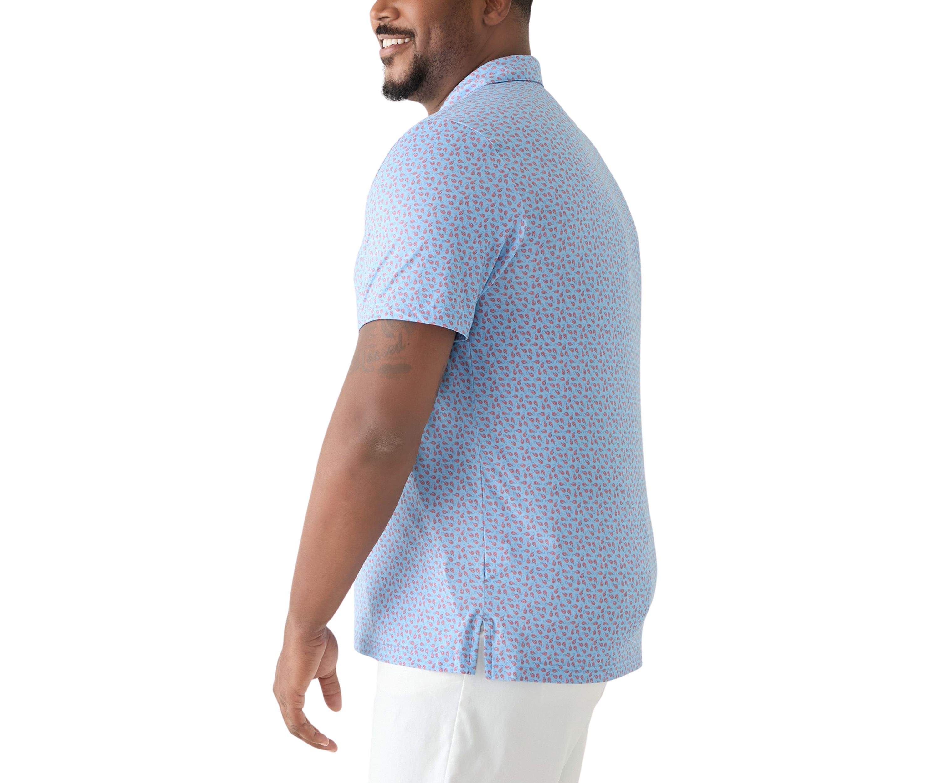 Big & Tall Swingflex Elite Printed Polo Shirt