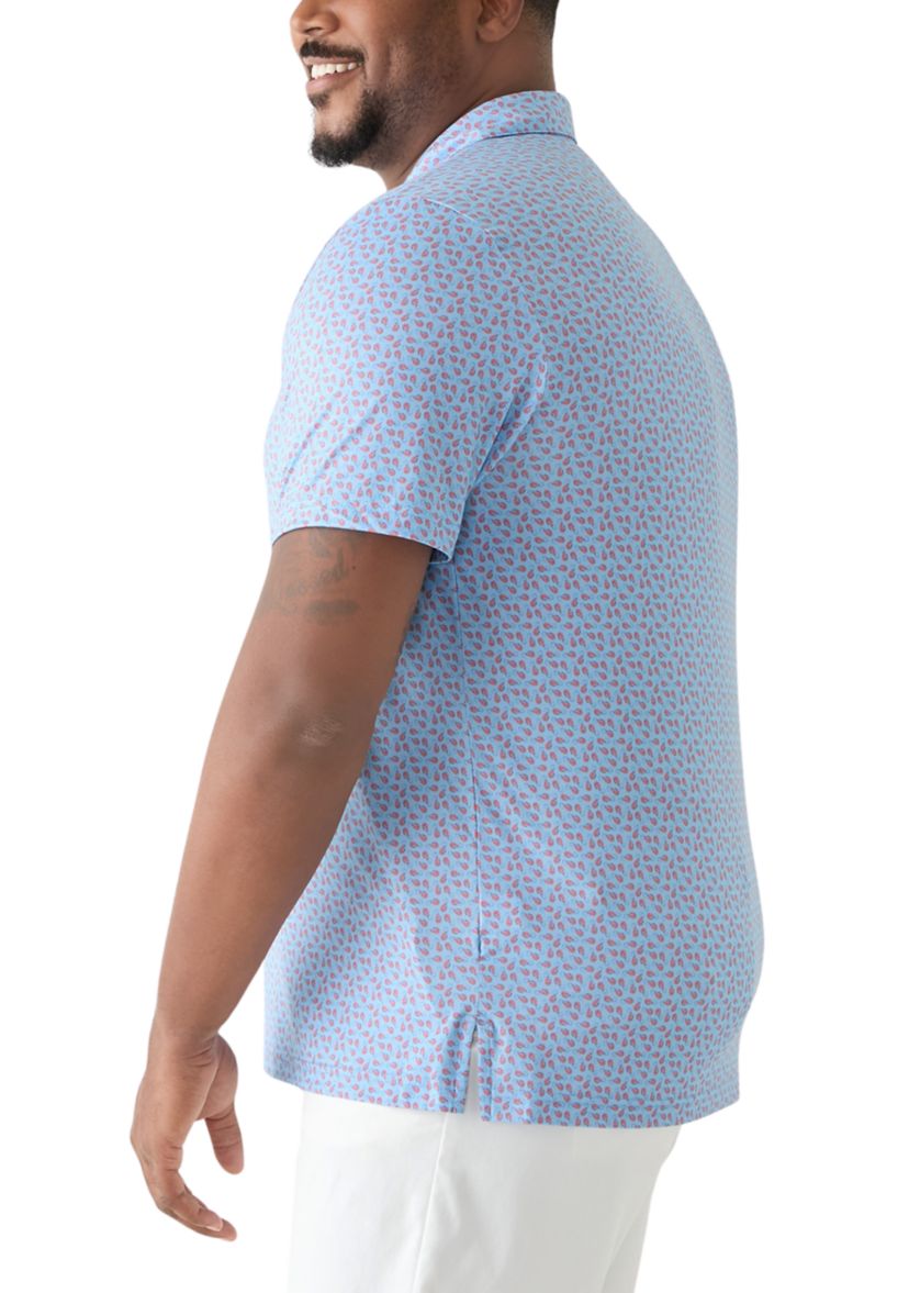 Big & Tall Swingflex Elite Printed Polo Shirt