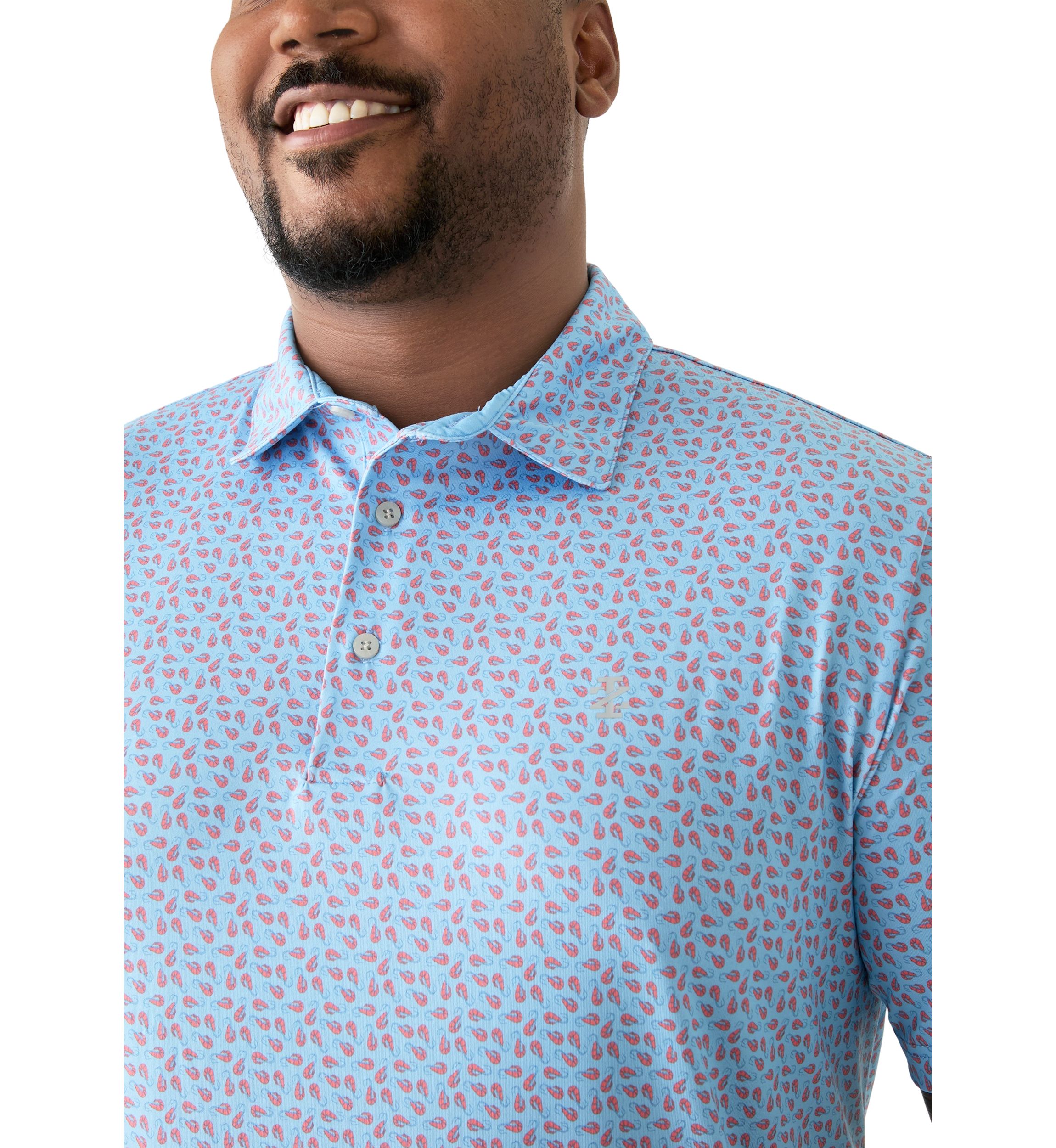 Big & Tall Swingflex Elite Printed Polo Shirt