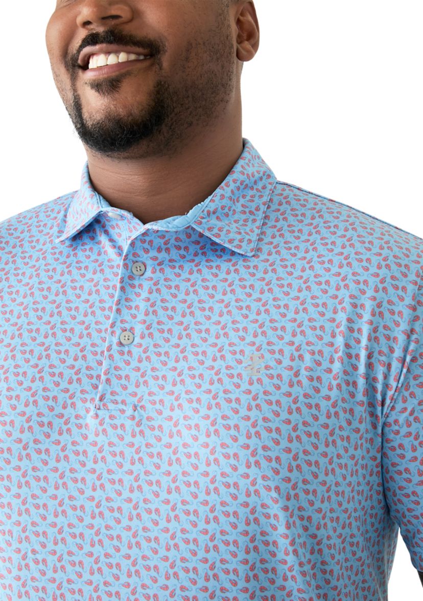 Big & Tall Swingflex Elite Printed Polo Shirt