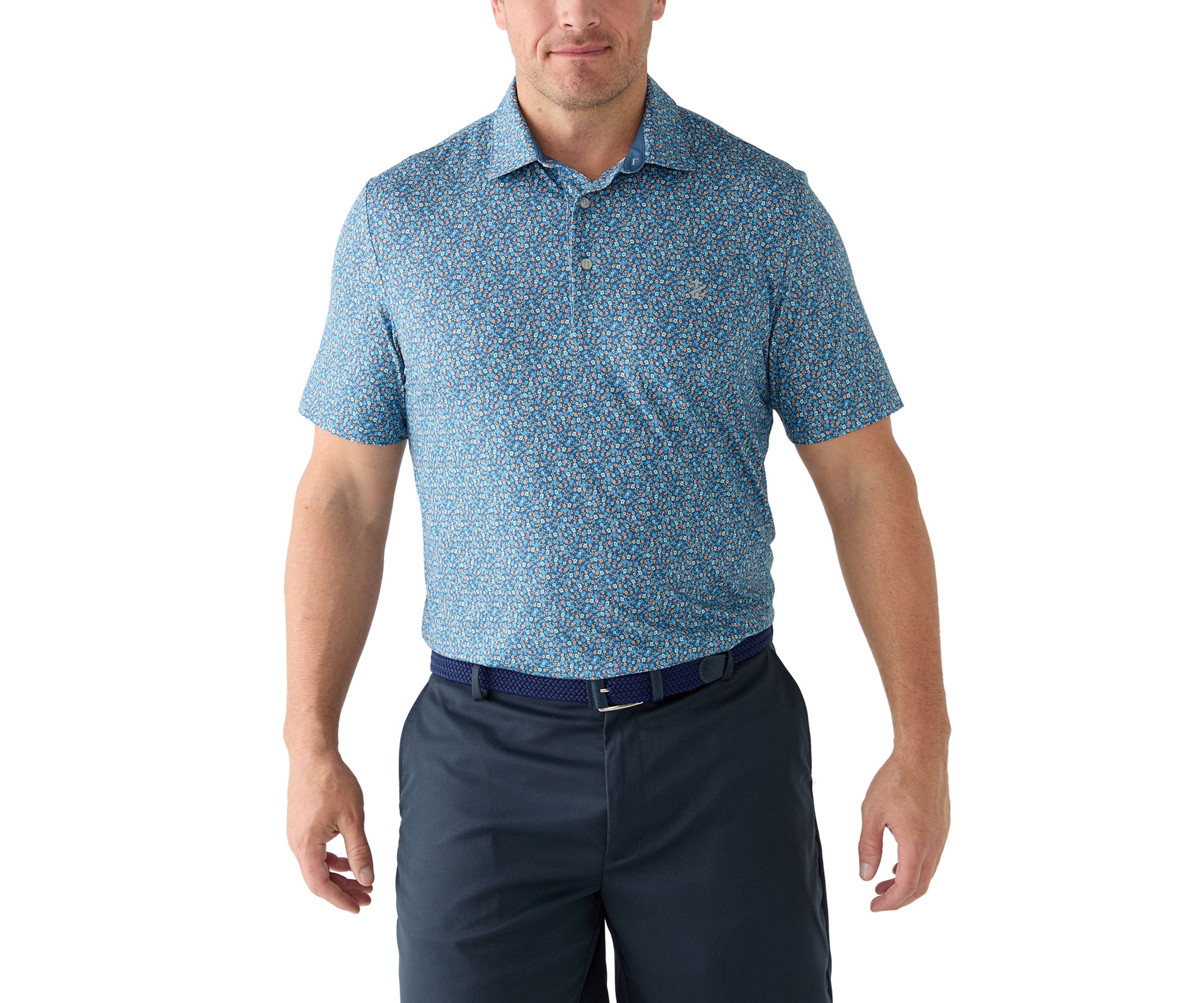 Big & Tall SwingFlex Elite Fashion Print  Polo Shirt