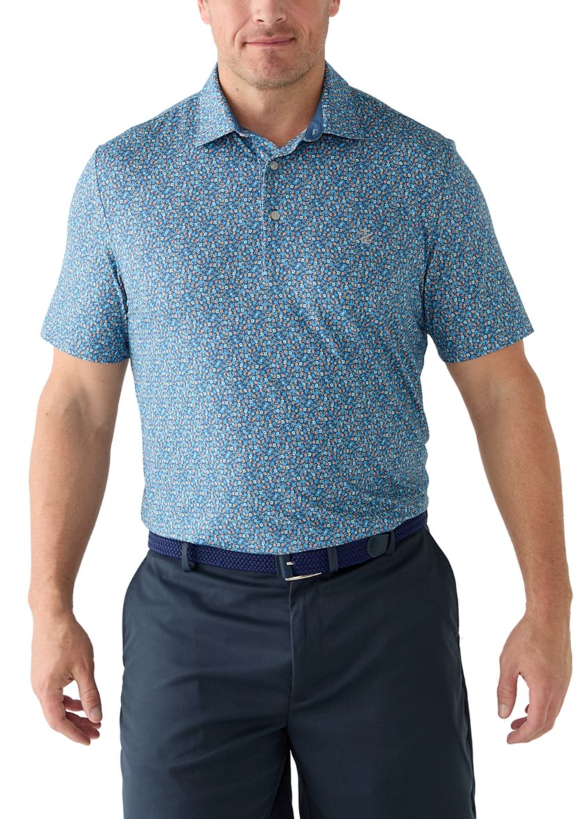 Big & Tall SwingFlex Elite Fashion Print  Polo Shirt