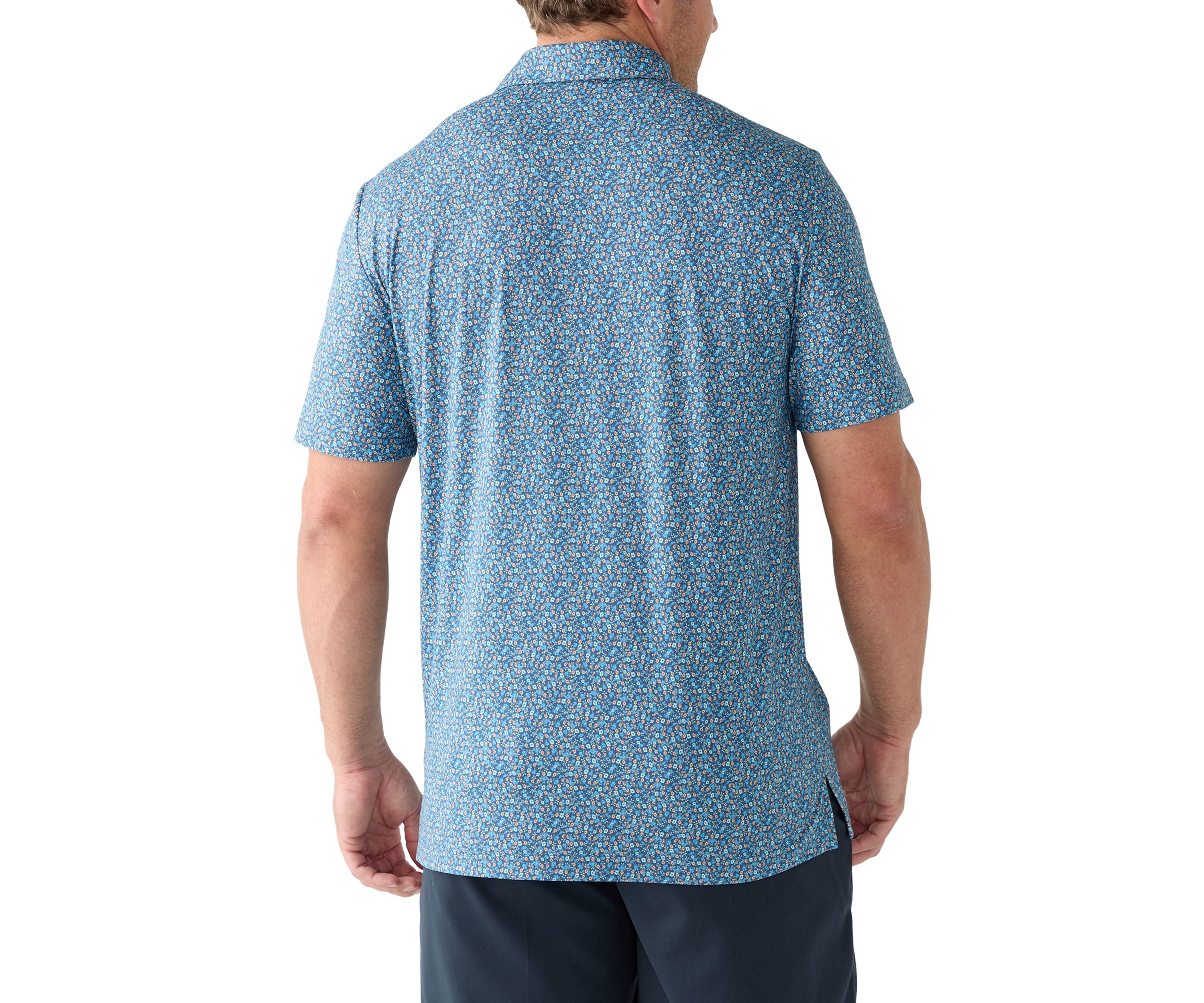 Big & Tall SwingFlex Elite Fashion Print  Polo Shirt