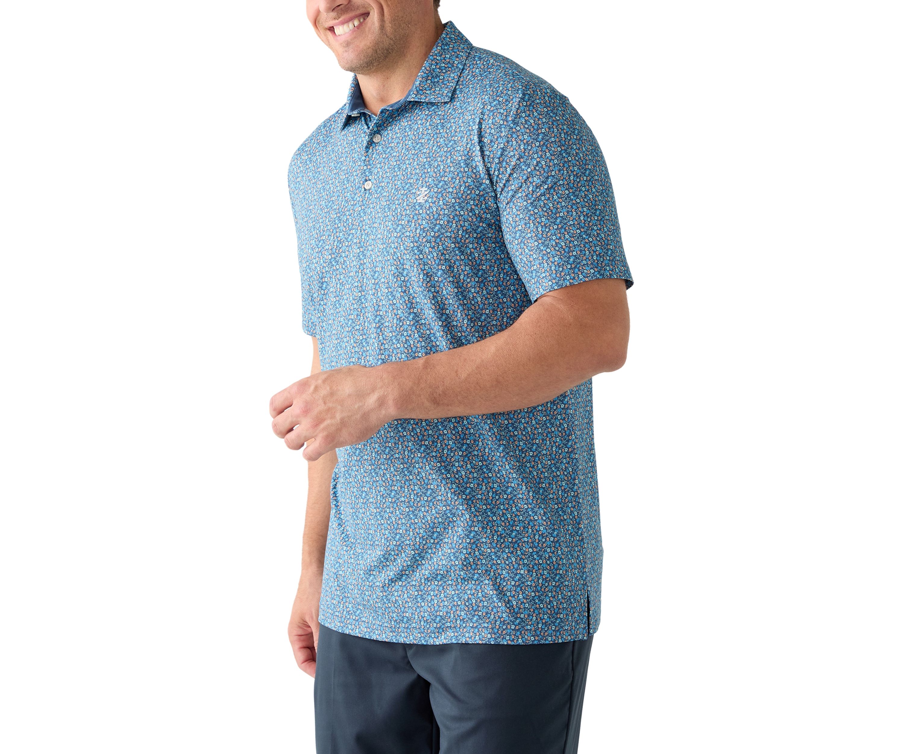 Big & Tall SwingFlex Elite Fashion Print  Polo Shirt