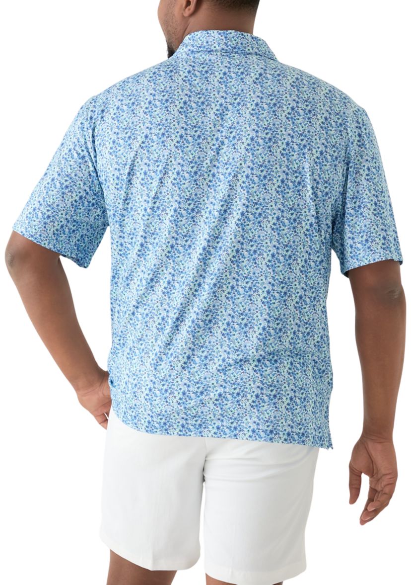 Big & Tall Swingflex Elite Printed Polo Shirt