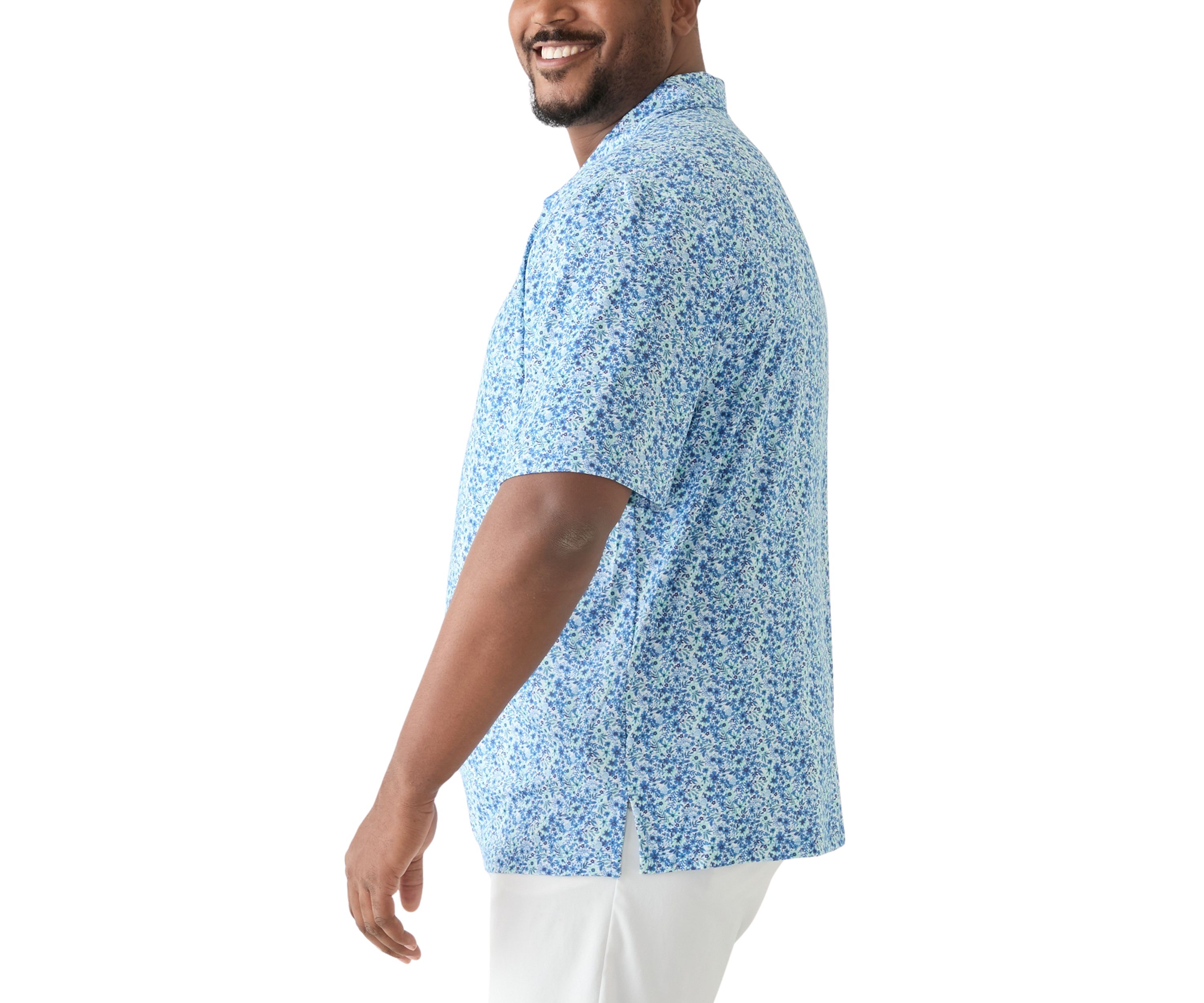 Big & Tall Swingflex Elite Printed Polo Shirt