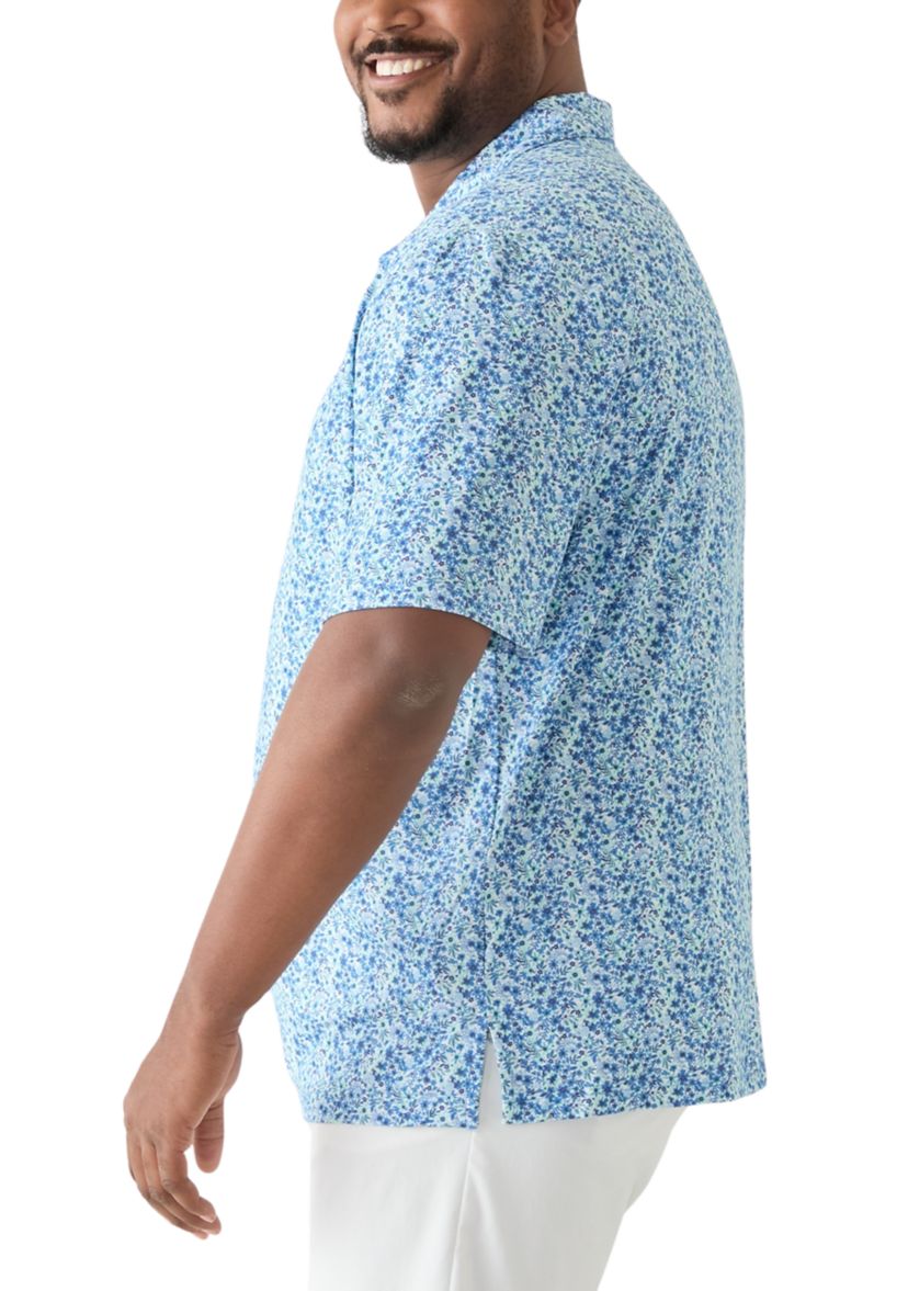 Big & Tall Swingflex Elite Printed Polo Shirt
