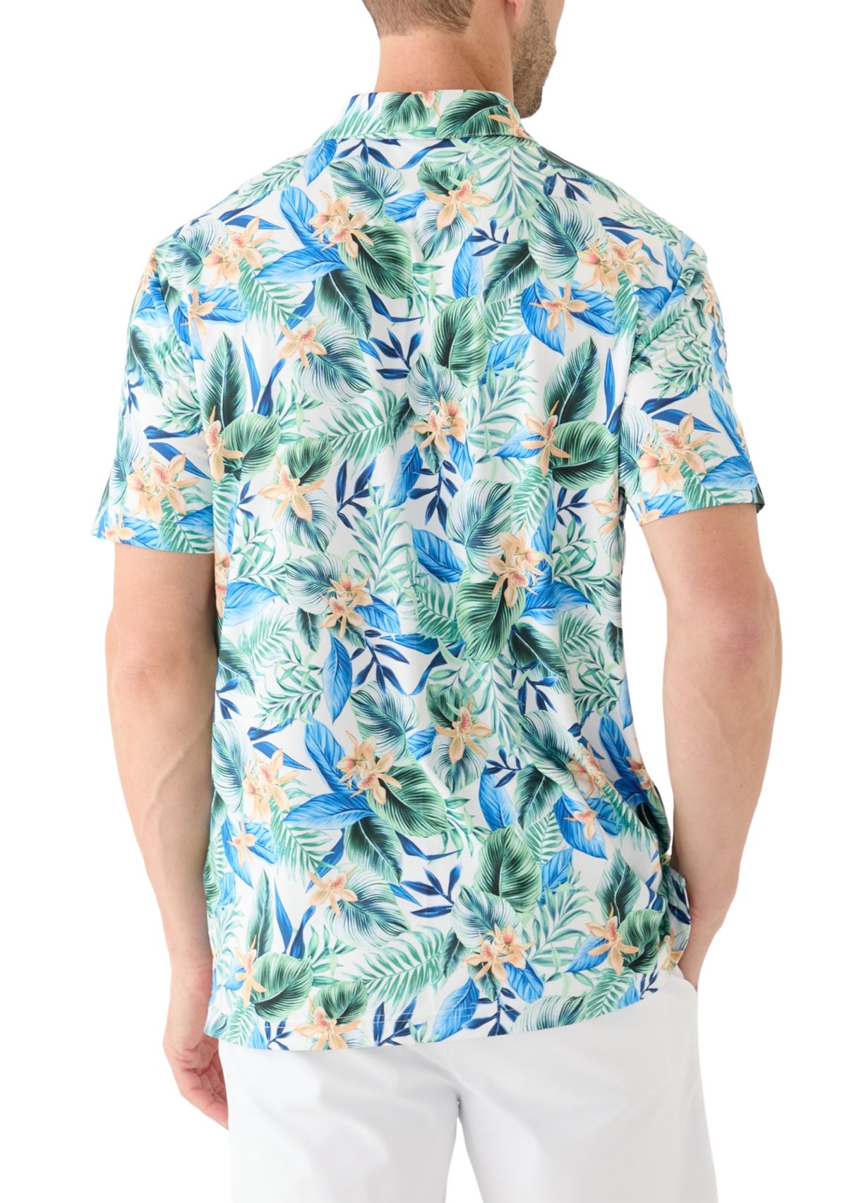Swingflex Elite Tropical Print Polo Shirt