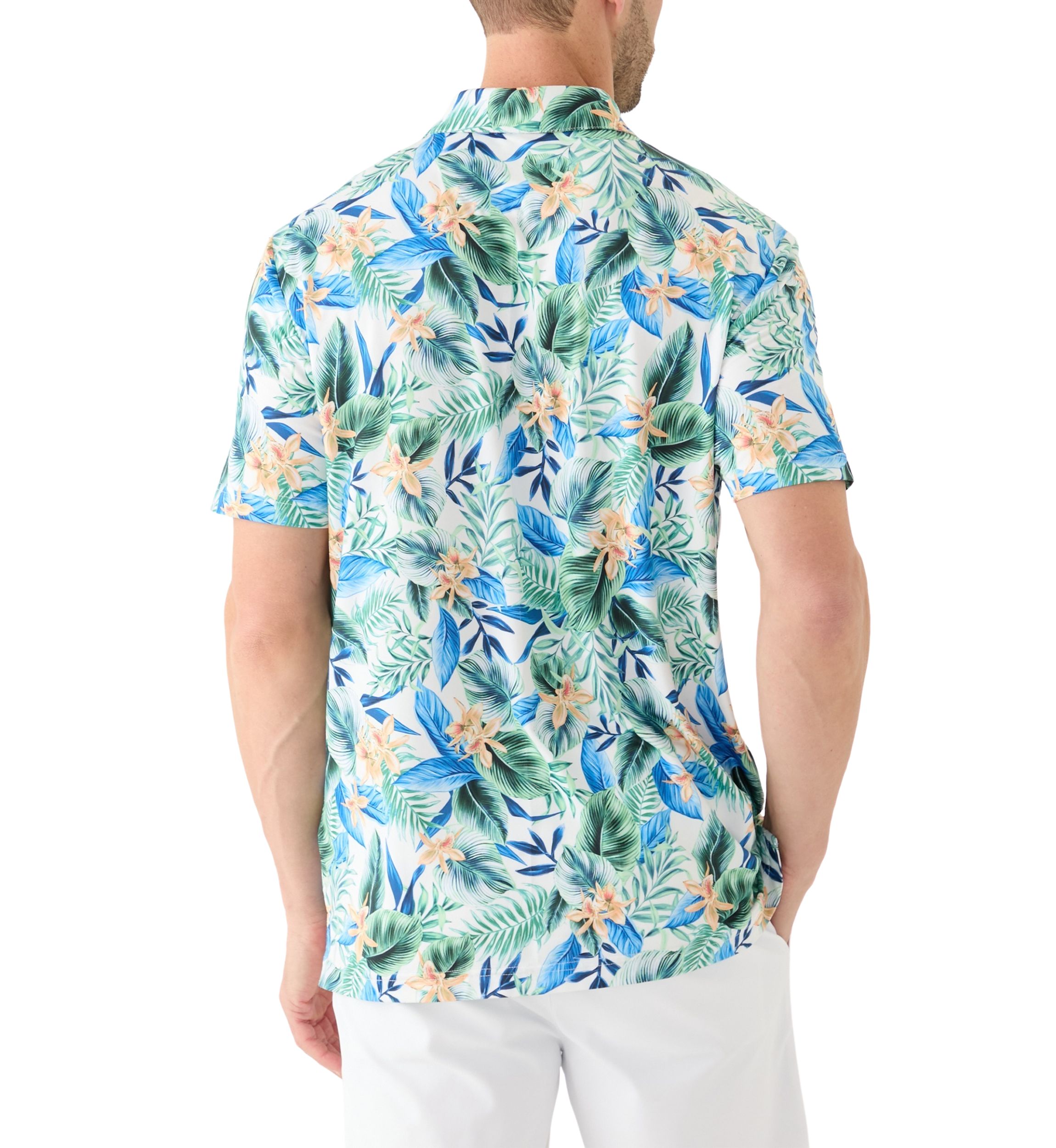 Swingflex Elite Tropical Print Polo Shirt