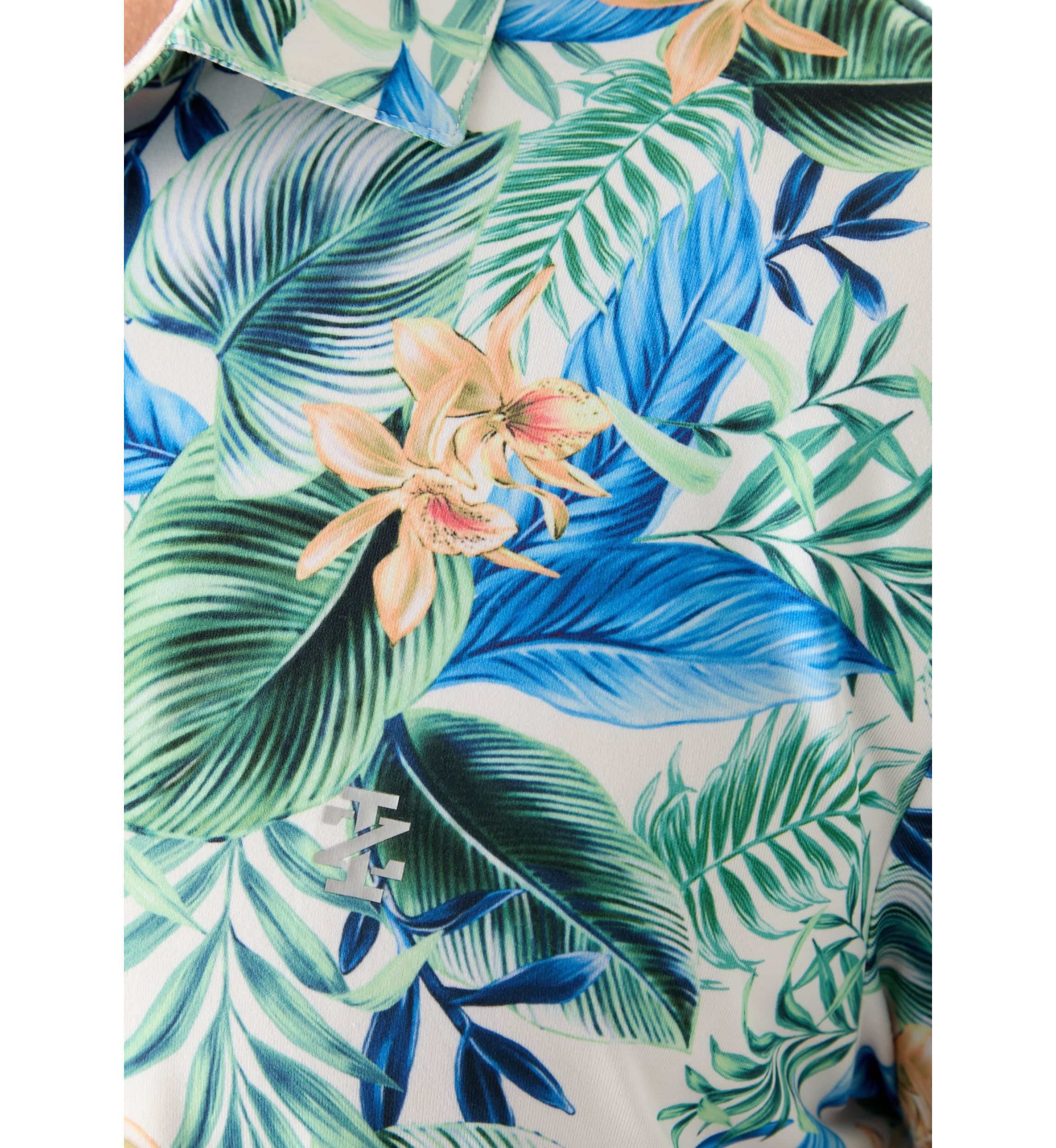 Swingflex Elite Tropical Print Polo Shirt
