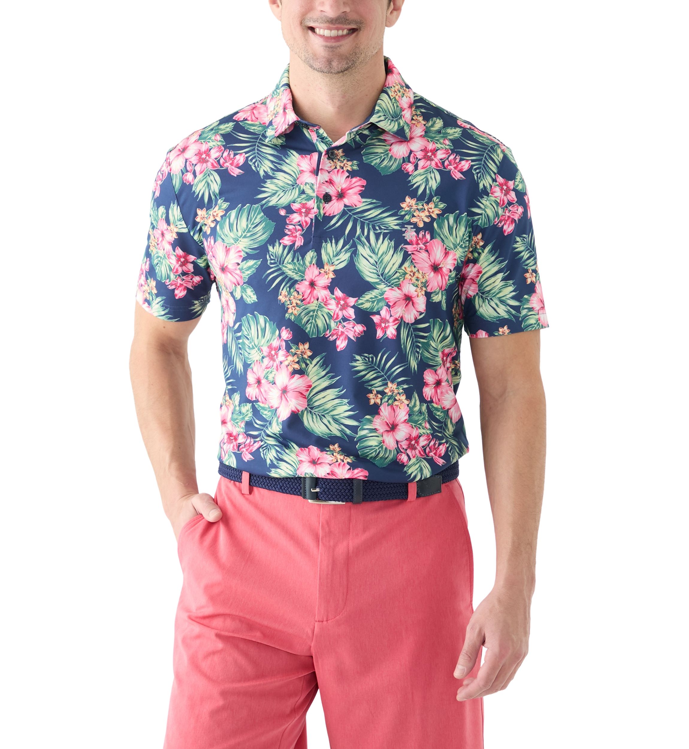 SwingFlex Elite - Fashion Print Polo Shirt 