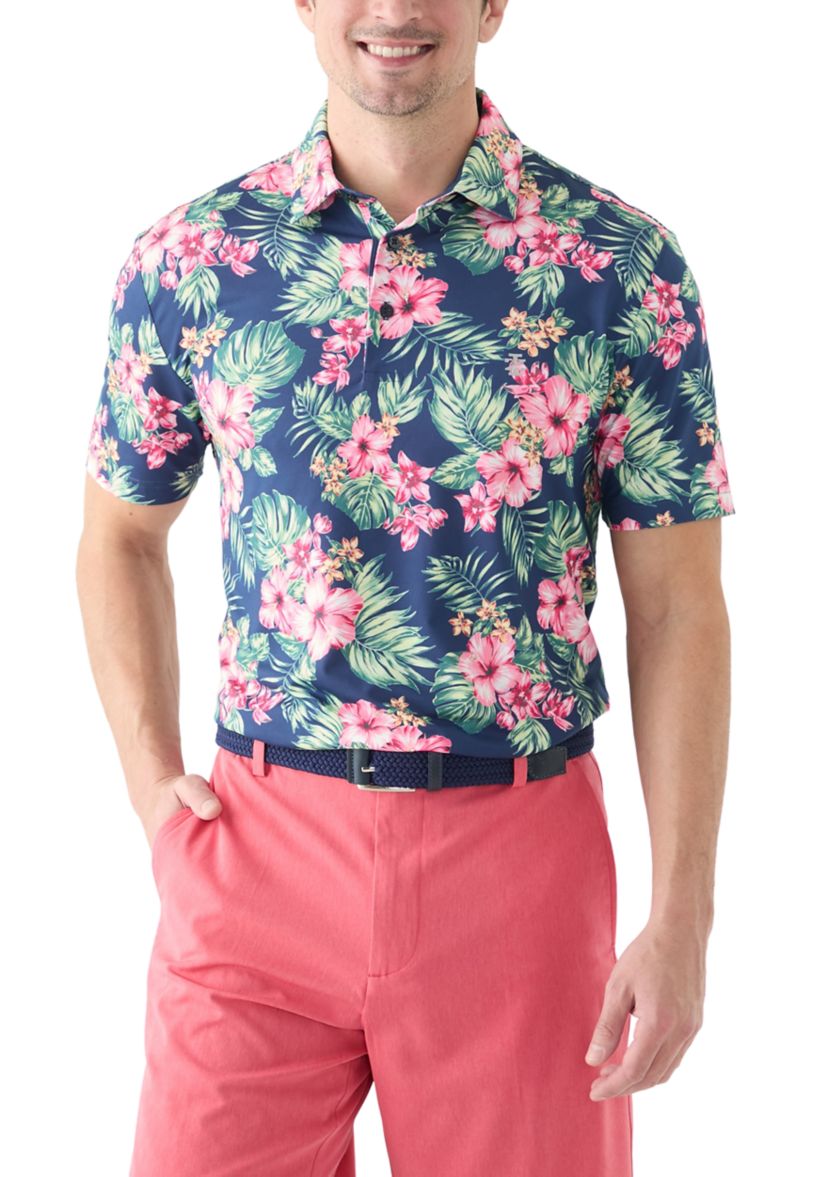 SwingFlex Elite - Fashion Print Polo Shirt 