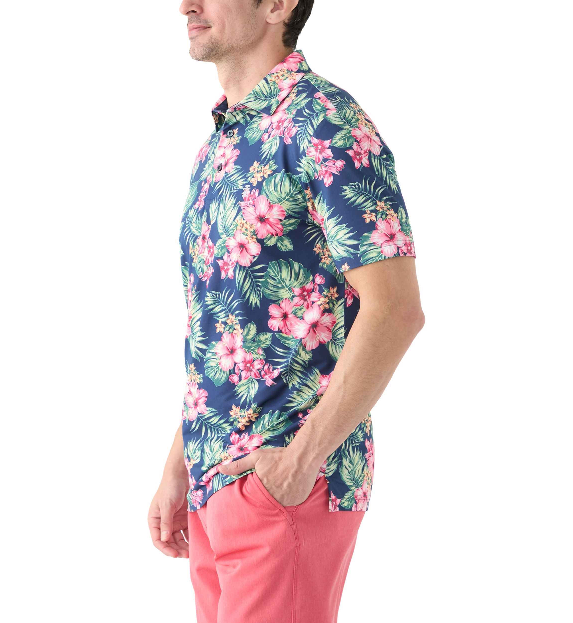 SwingFlex Elite - Fashion Print Polo Shirt 