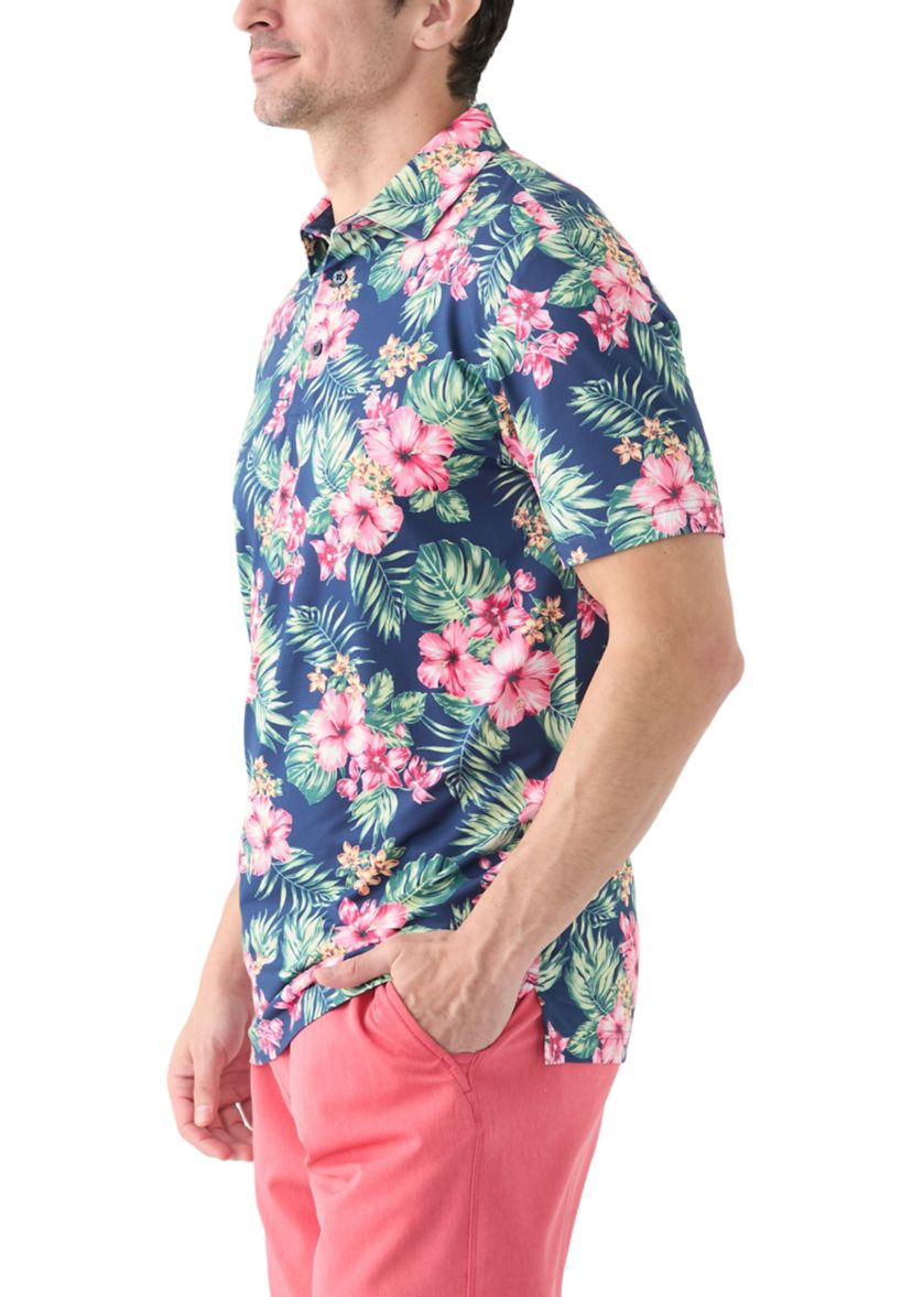 SwingFlex Elite - Fashion Print Polo Shirt 