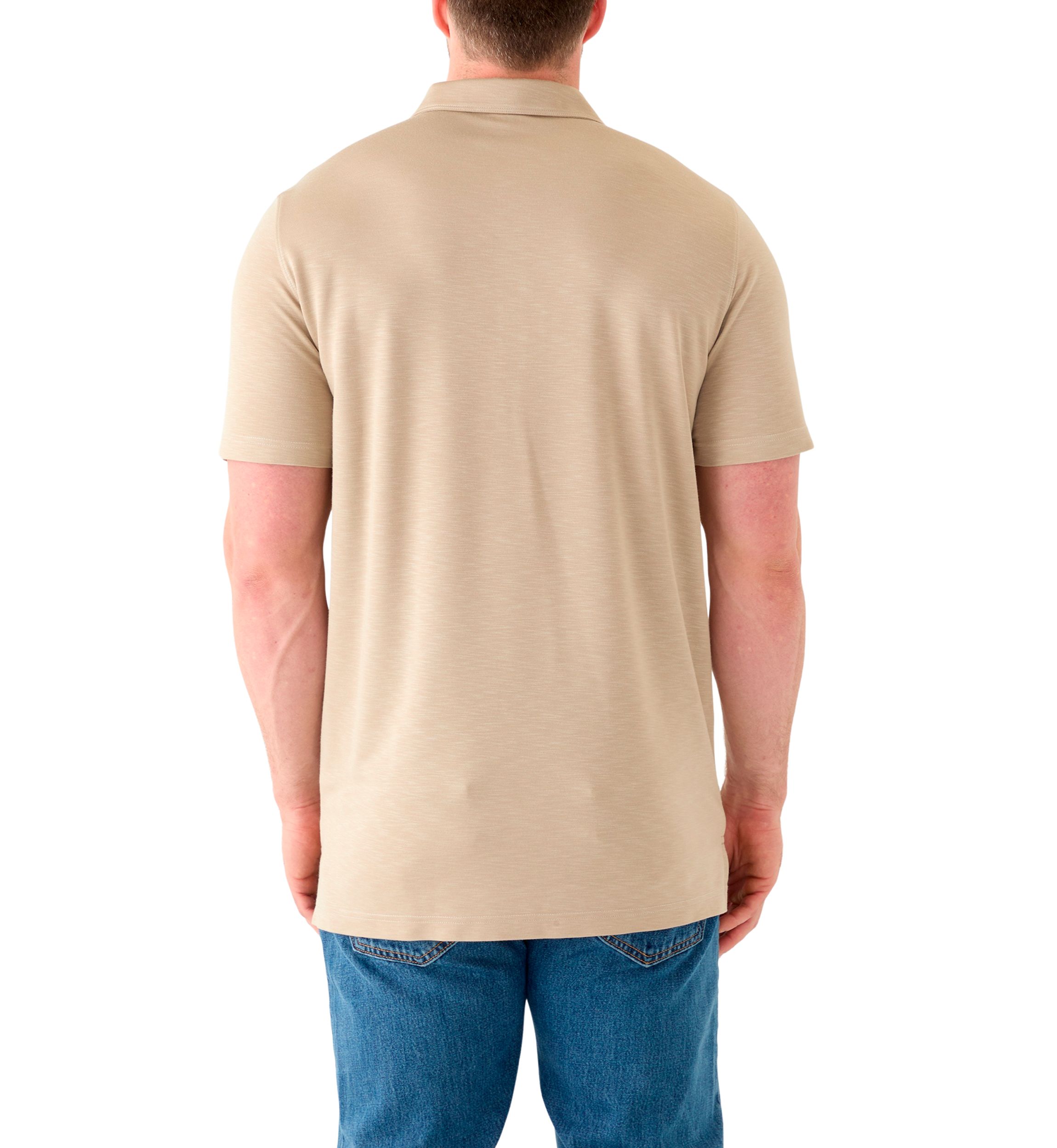 Big & Tall Short Sleeve Dockside Slub Polo Shirt