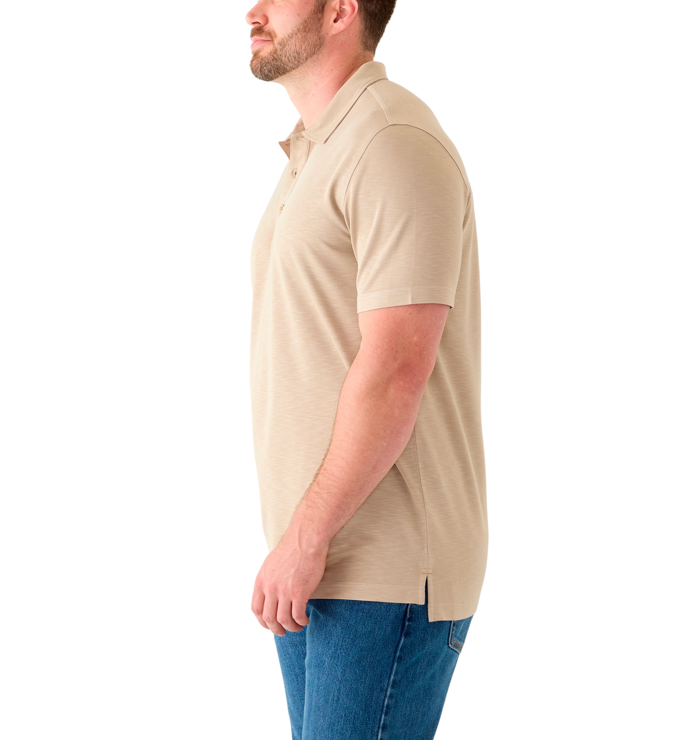 Big & Tall Short Sleeve Dockside Slub Polo Shirt