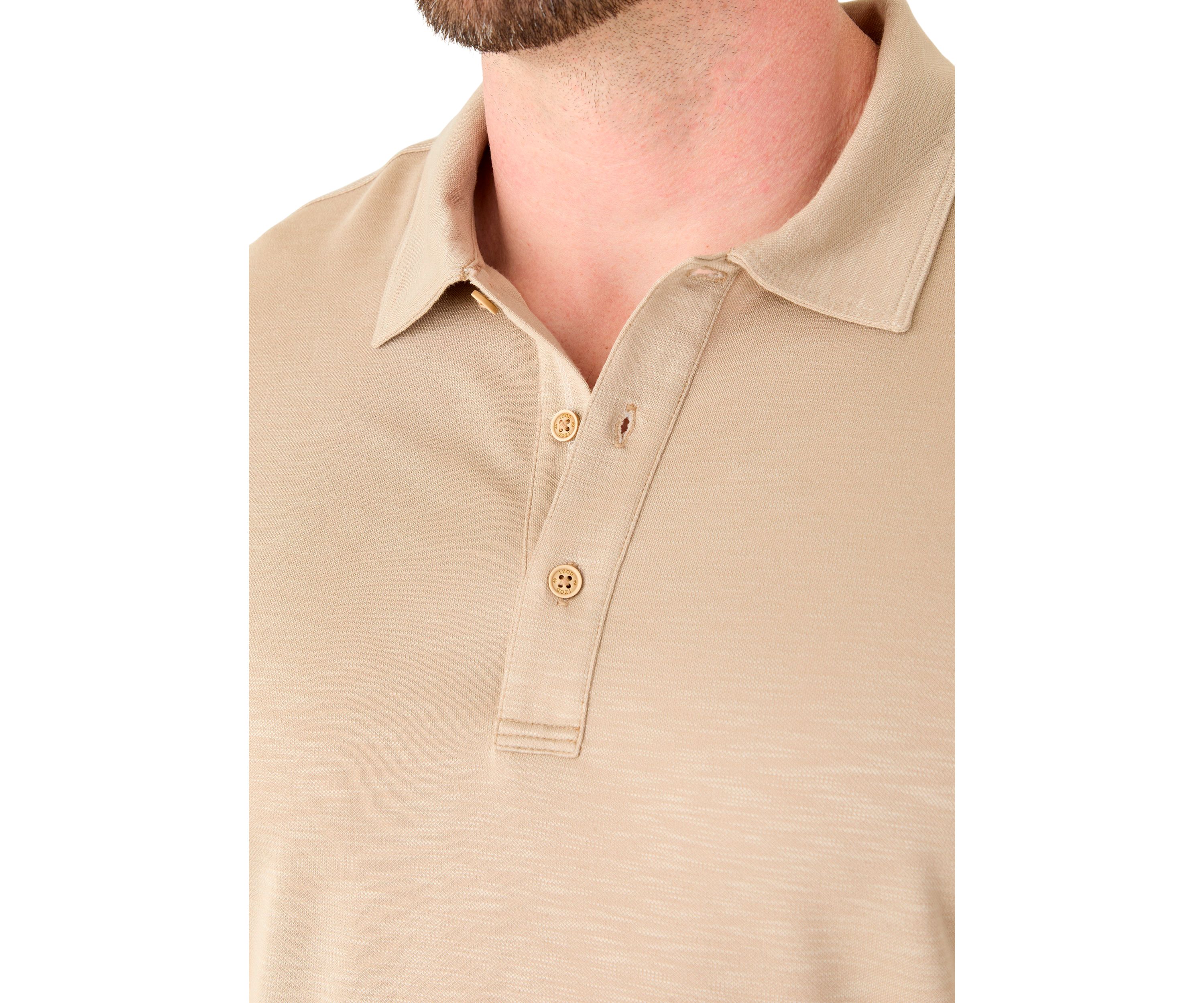 Big & Tall Short Sleeve Dockside Slub Polo Shirt