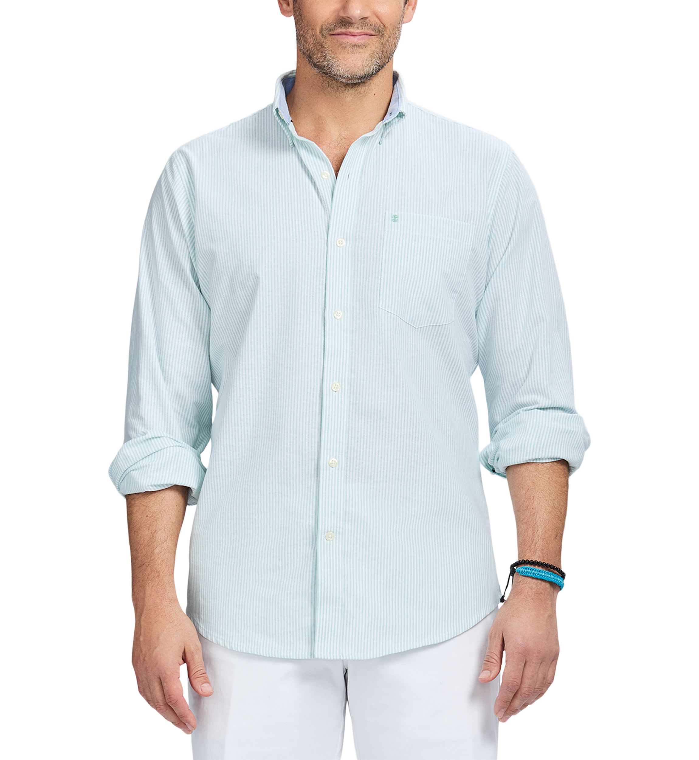 Long Sleeve Stripe Oxford Shirt