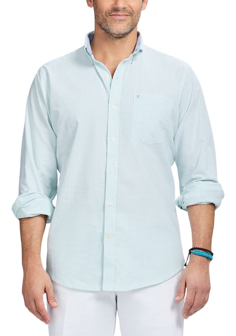 Long Sleeve Stripe Oxford Shirt