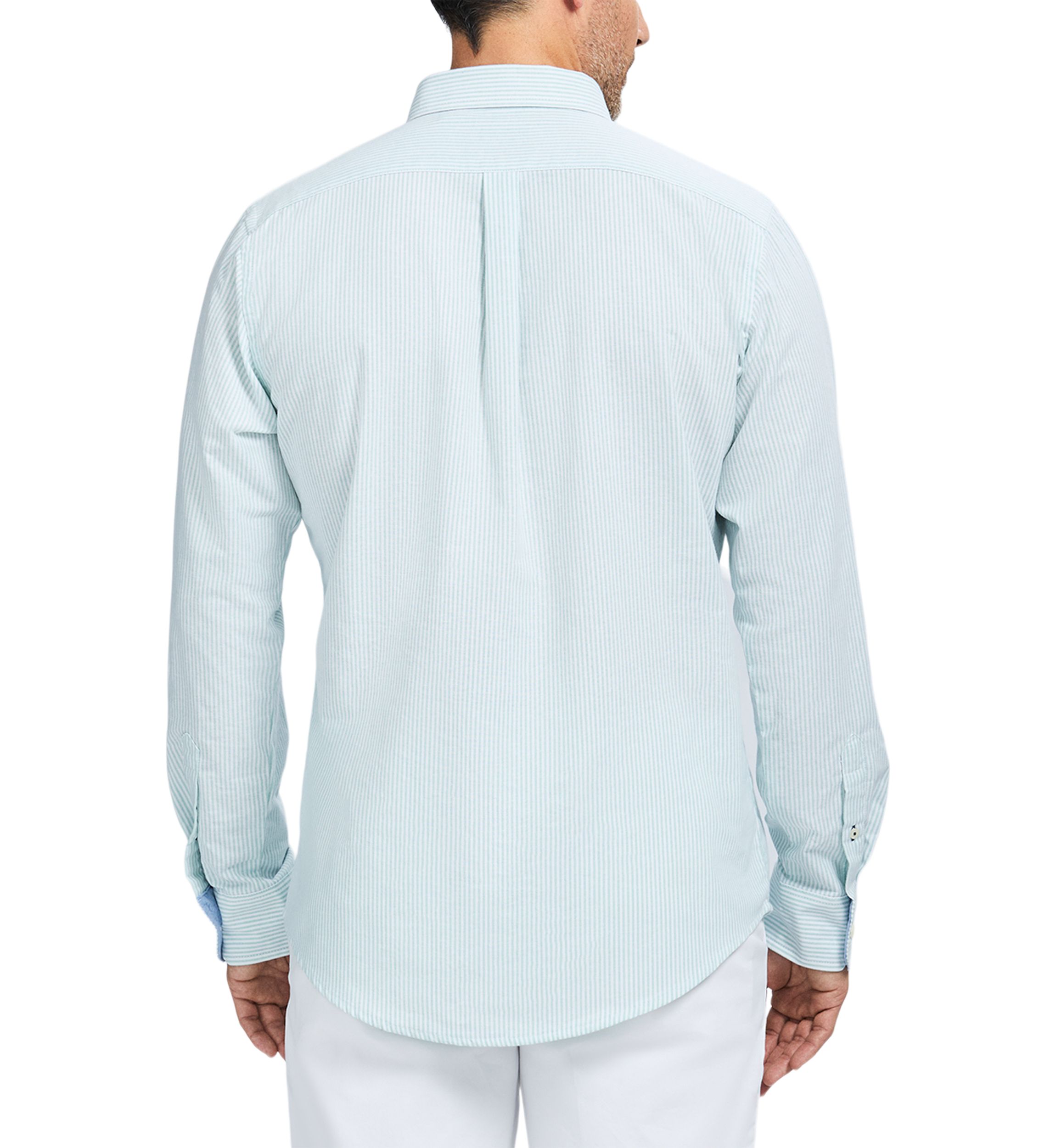Long Sleeve Stripe Oxford Shirt