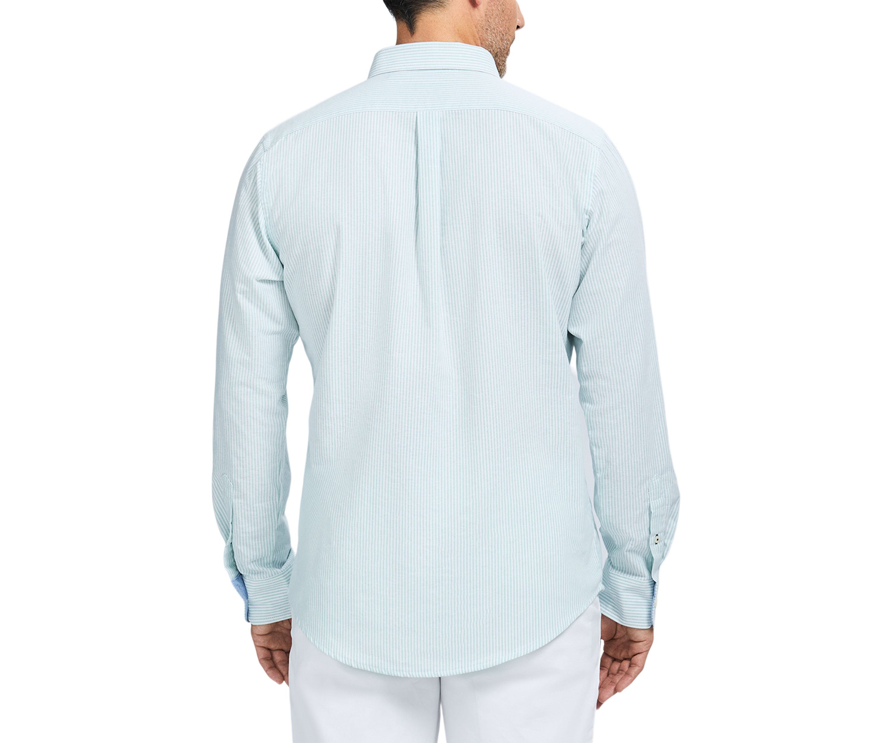 Long Sleeve Stripe Oxford Shirt