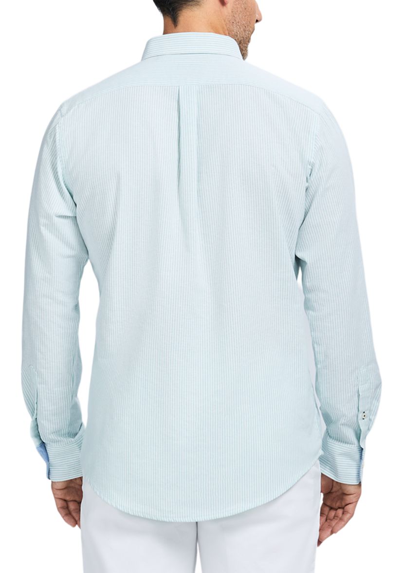 Long Sleeve Stripe Oxford Shirt