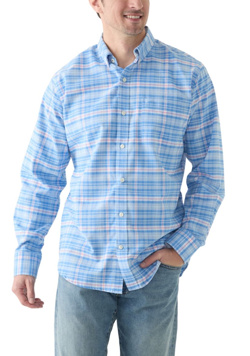 Long Sleeve Printed Oxford Shirt 