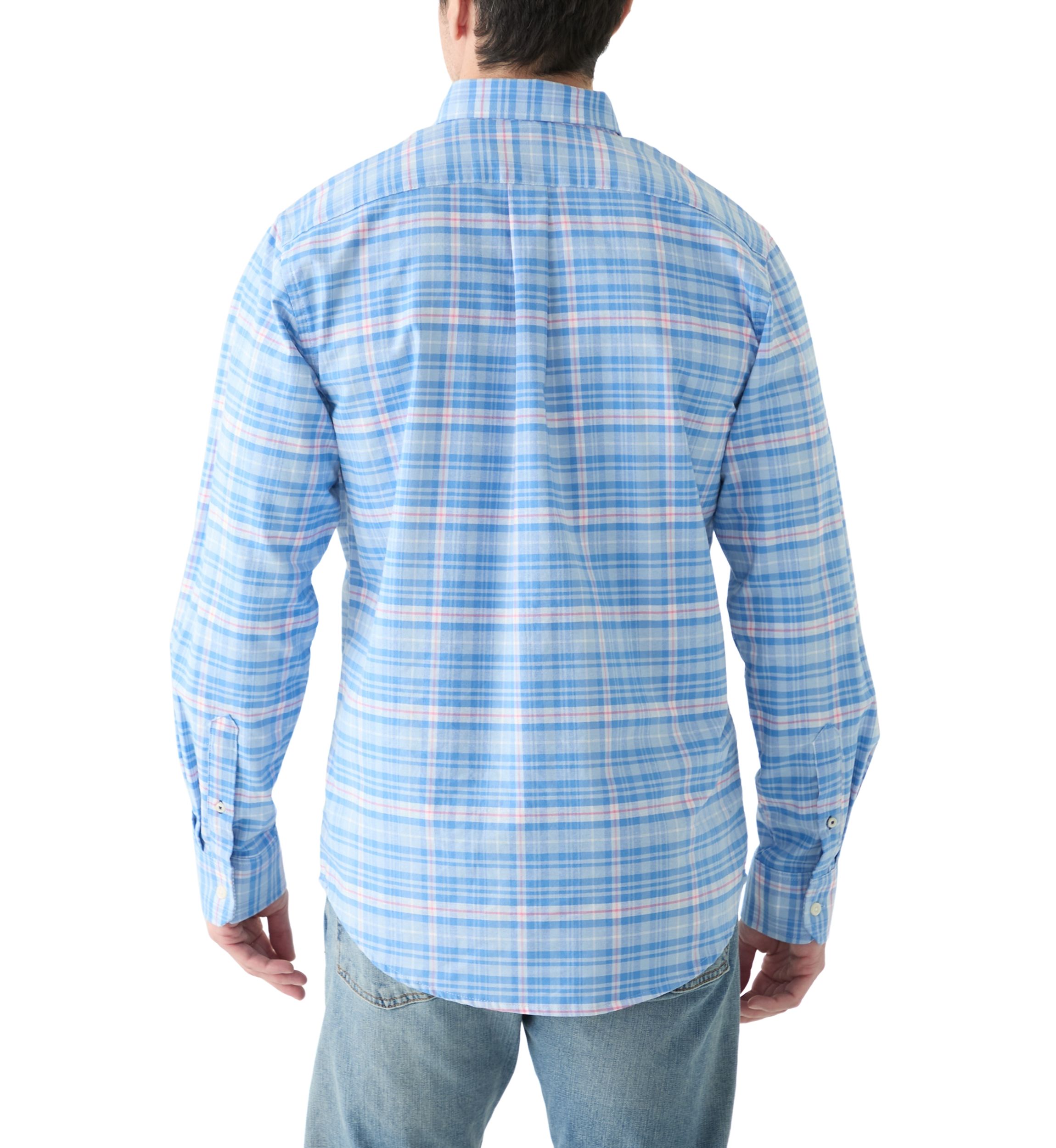 Long Sleeve Printed Oxford Shirt 