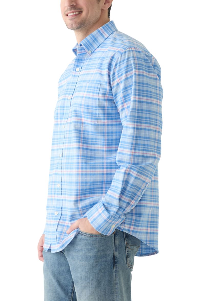 Long Sleeve Printed Oxford Shirt 