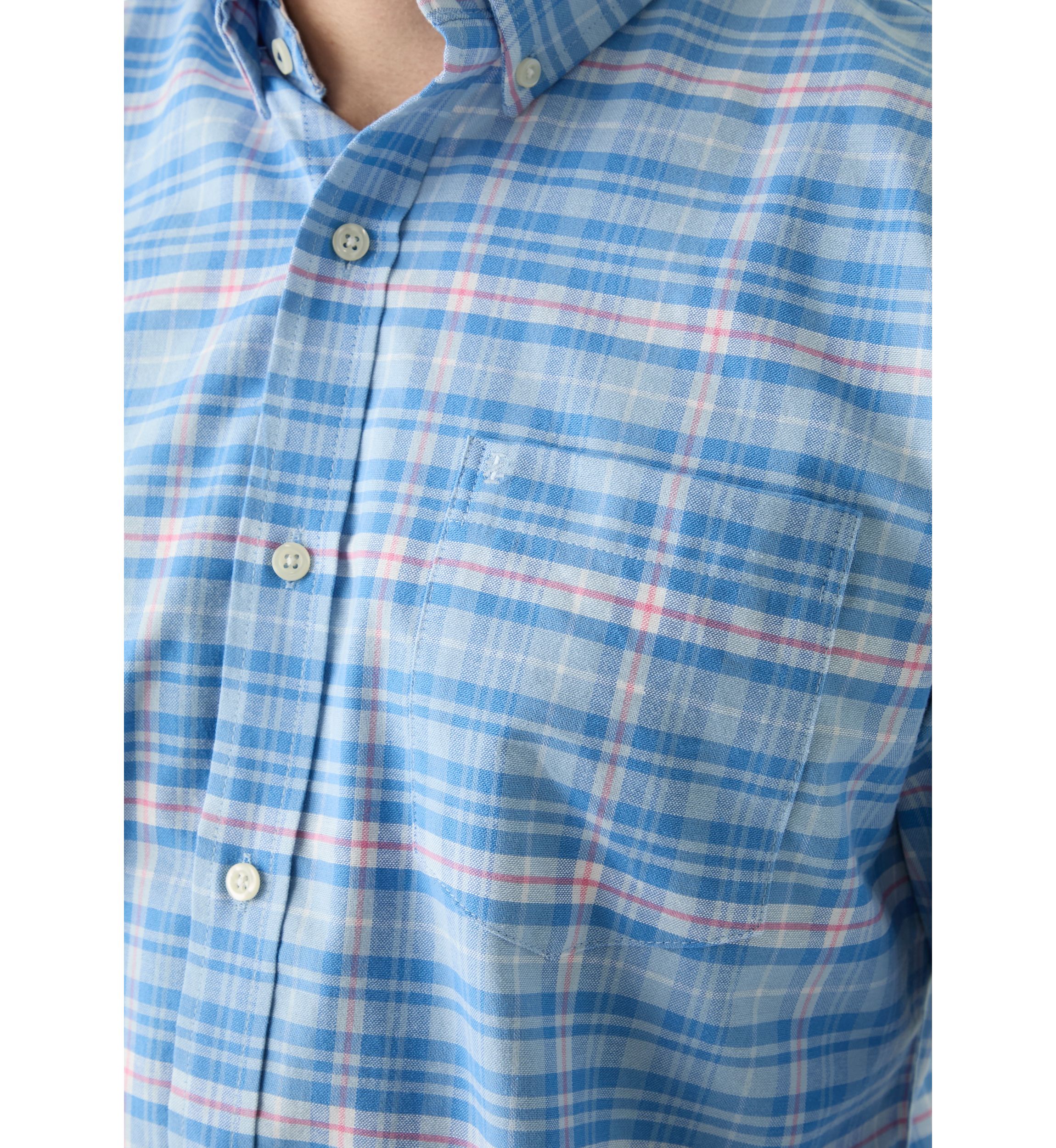 Long Sleeve Printed Oxford Shirt 
