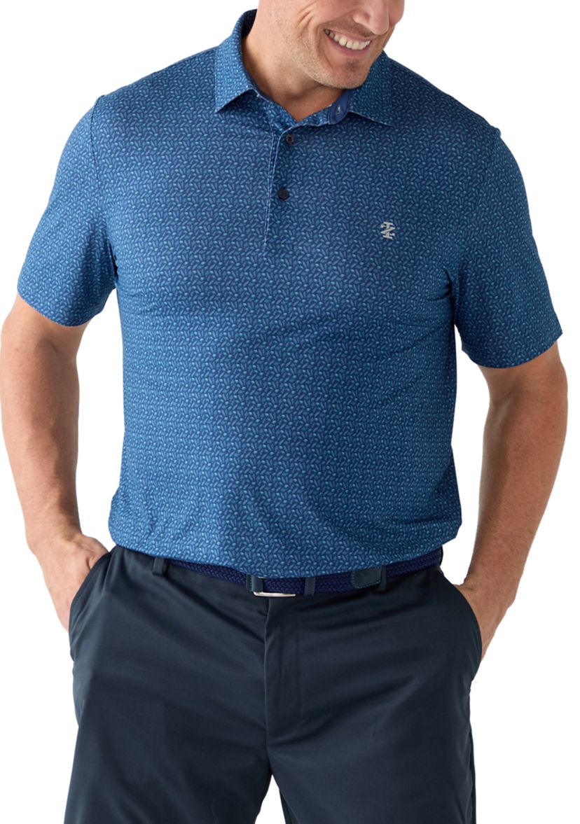 Big & Tall Island Vacation Printed Polo Shirt 