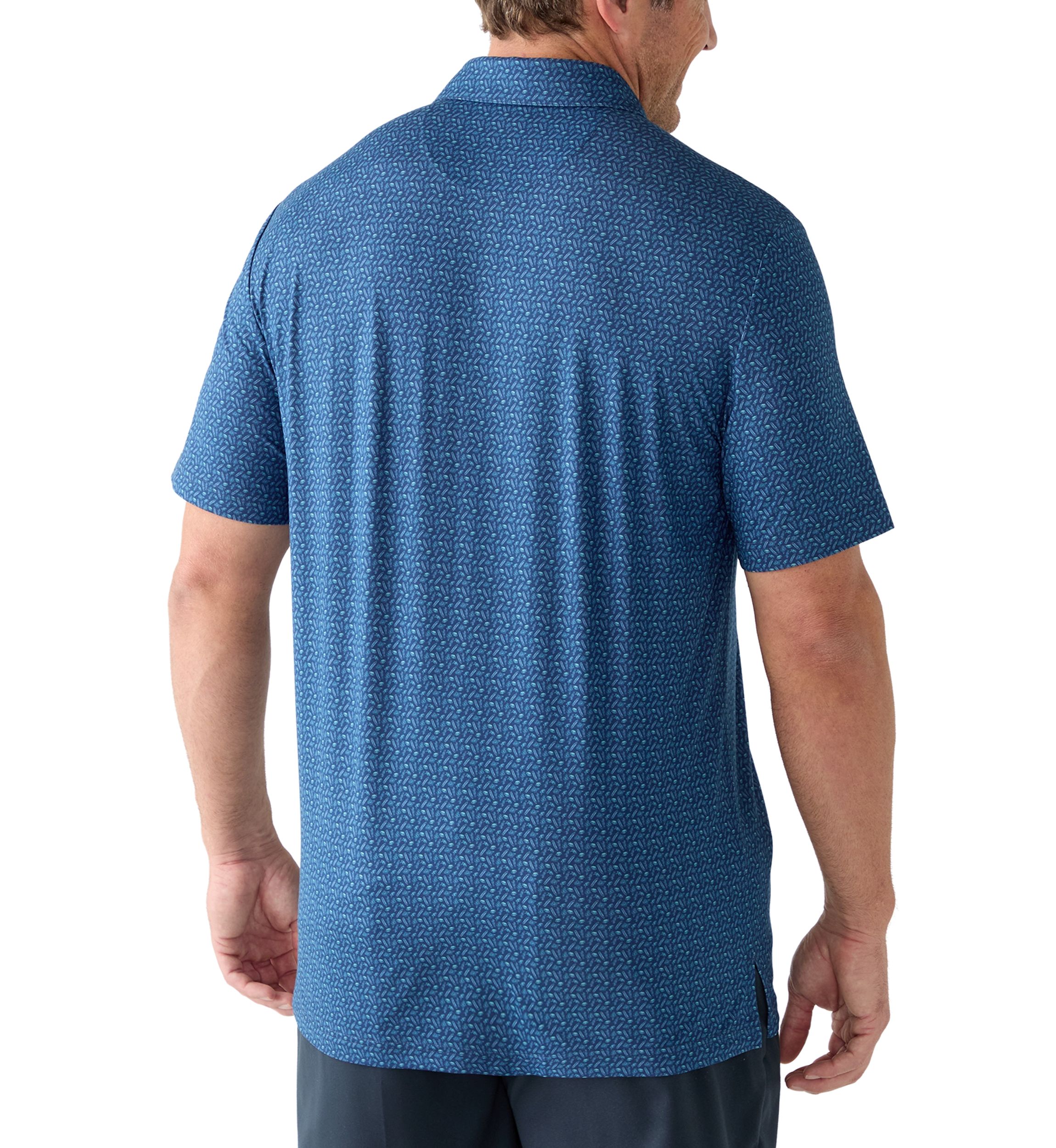 Big & Tall Island Vacation Printed Polo Shirt 