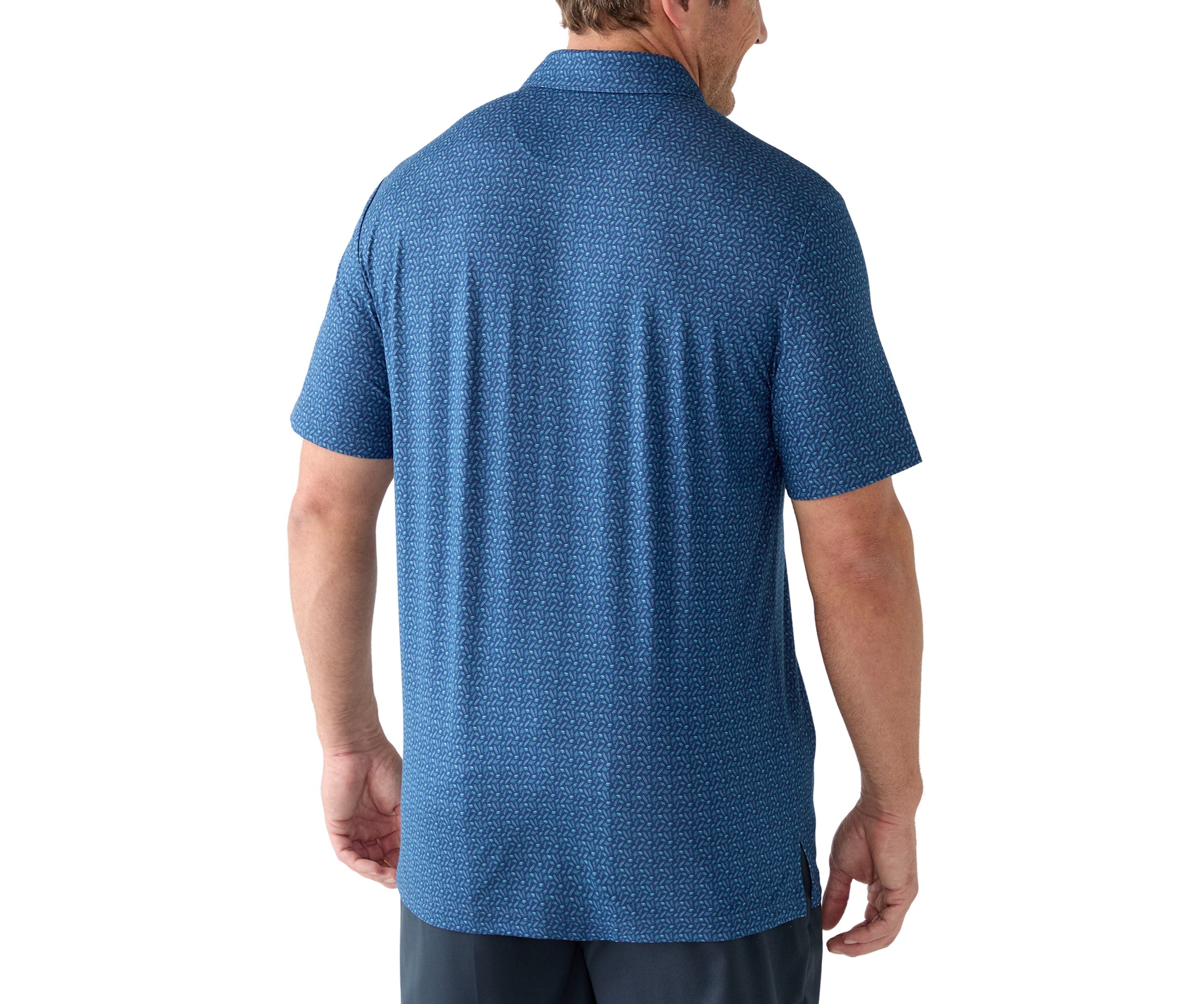 Big & Tall Island Vacation Printed Polo Shirt 