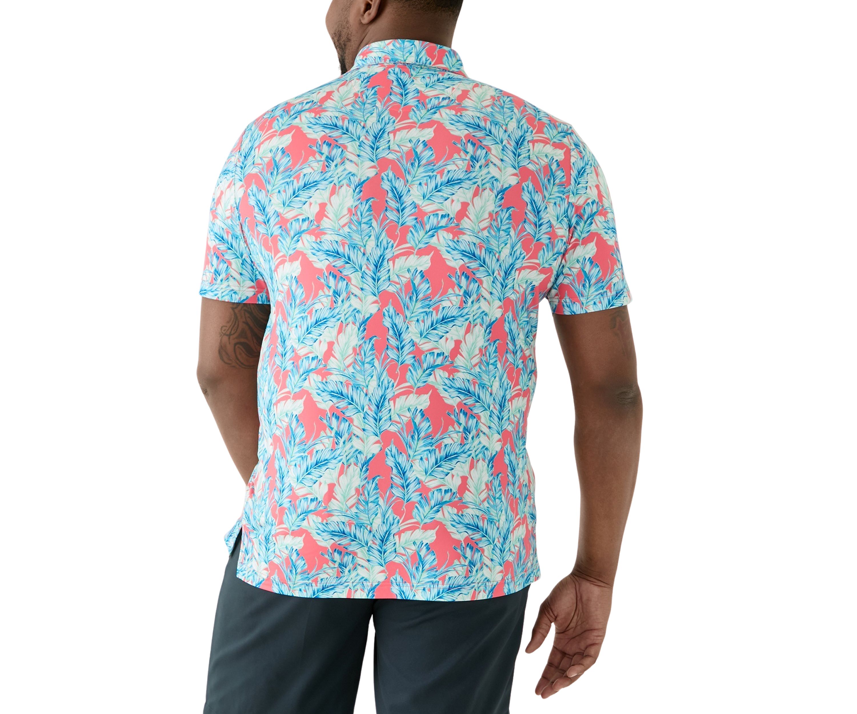 Big & Tall Leaving Las Vegas Swingflex Elite Printed Golf Polo Shirt