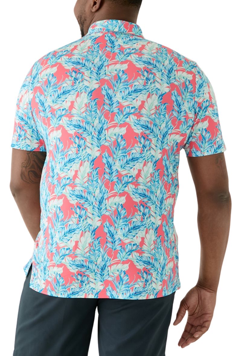 Big & Tall Leaving Las Vegas Swingflex Elite Printed Golf Polo Shirt