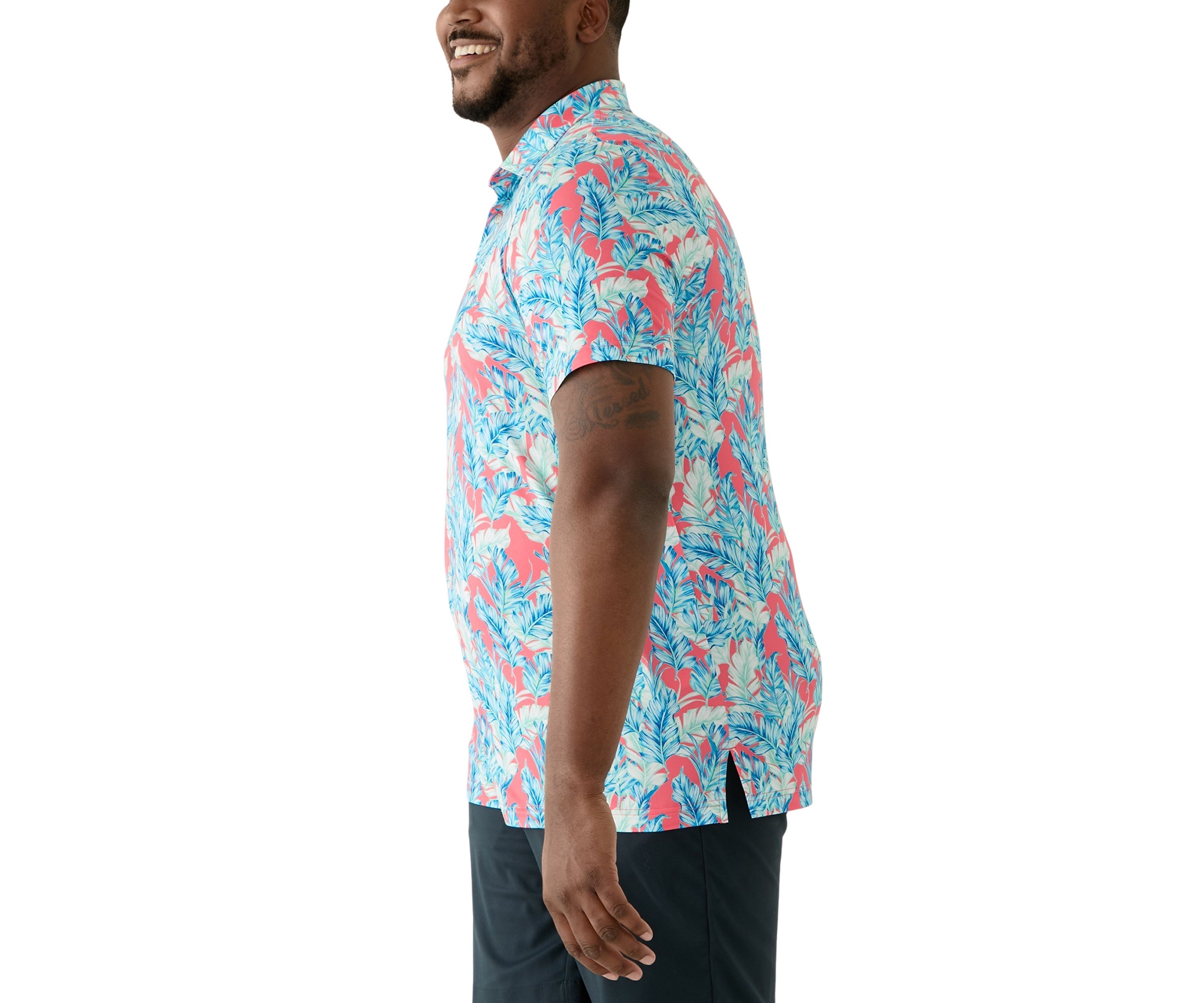 Big & Tall Leaving Las Vegas Swingflex Elite Printed Golf Polo Shirt