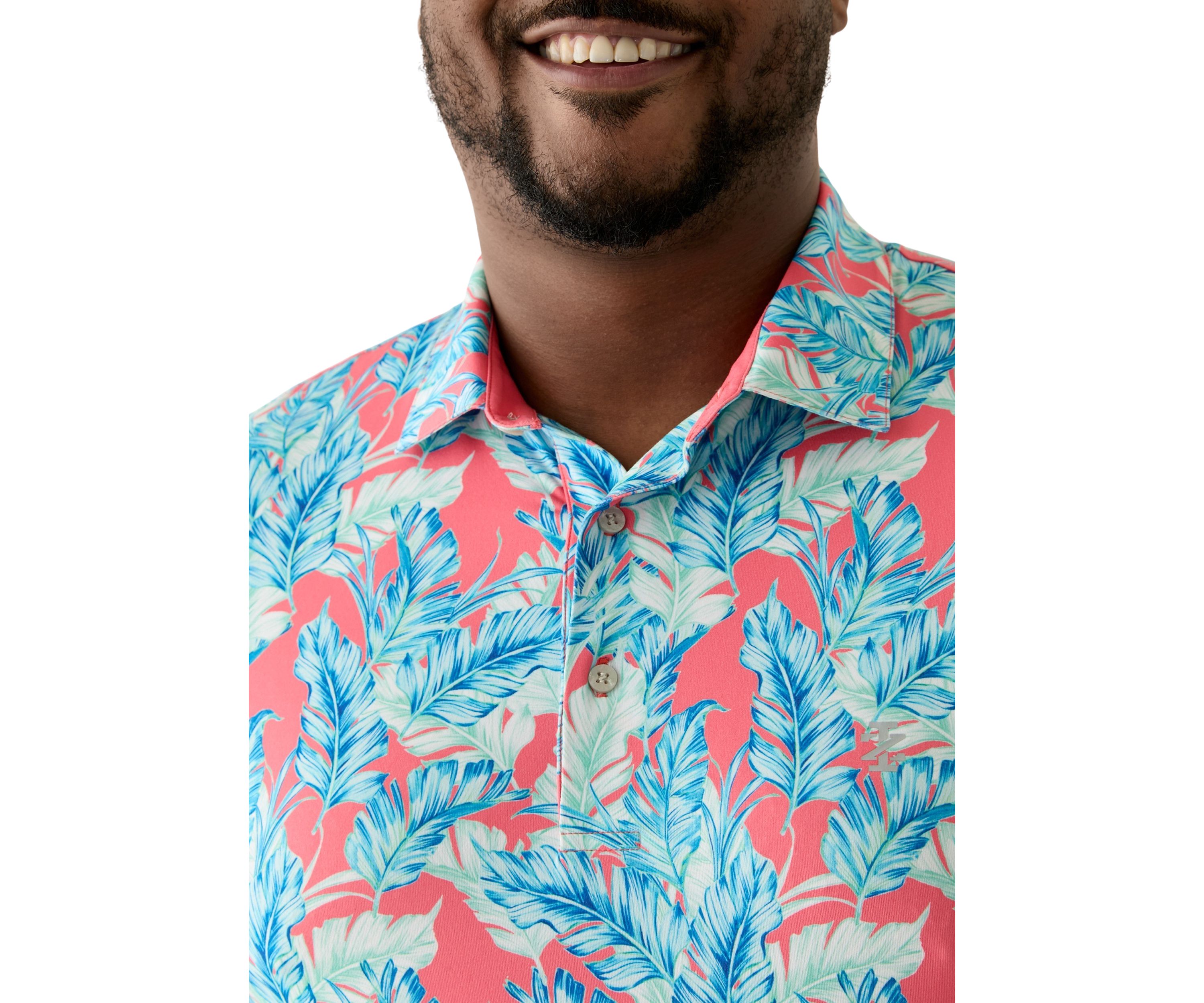 Big & Tall Leaving Las Vegas Swingflex Elite Printed Golf Polo Shirt