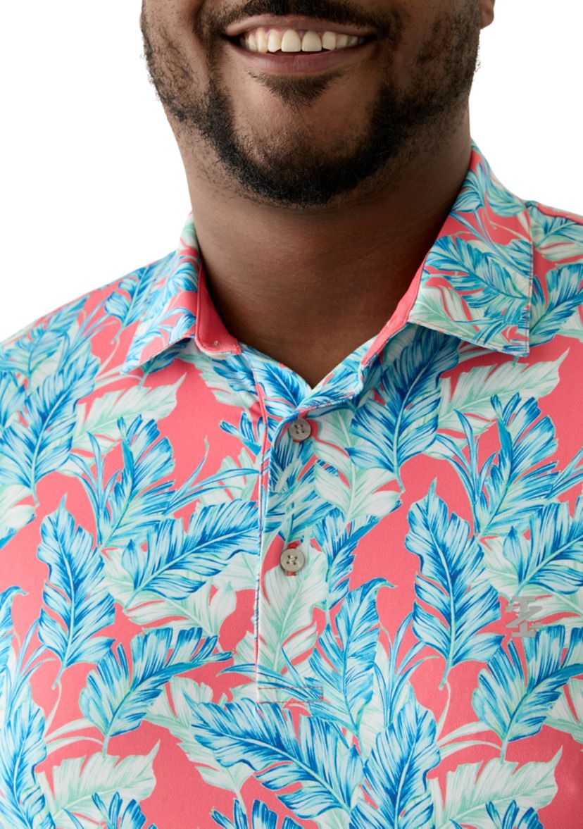Big & Tall Leaving Las Vegas Swingflex Elite Printed Golf Polo Shirt