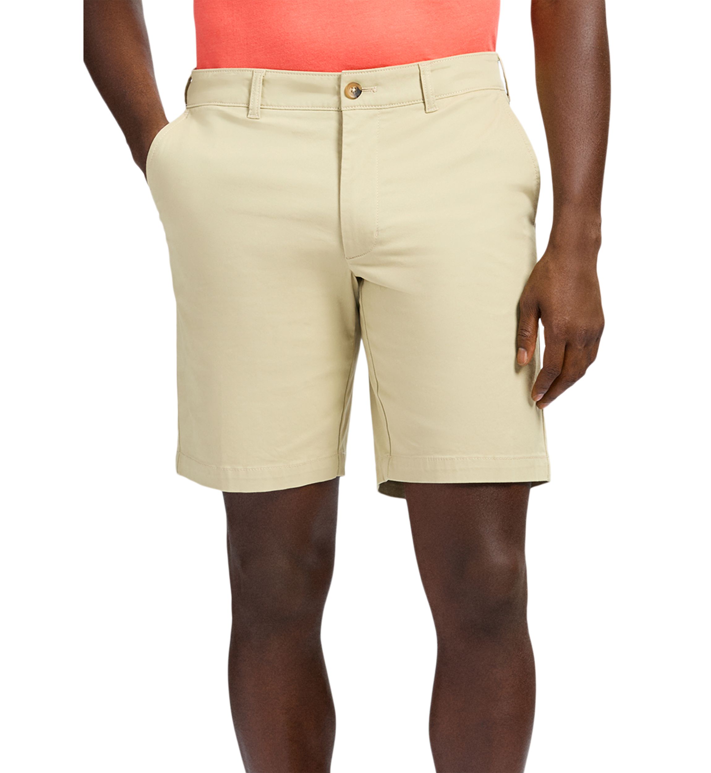 Flat Front Saltwater Twill Shorts - 9.5” Inseam