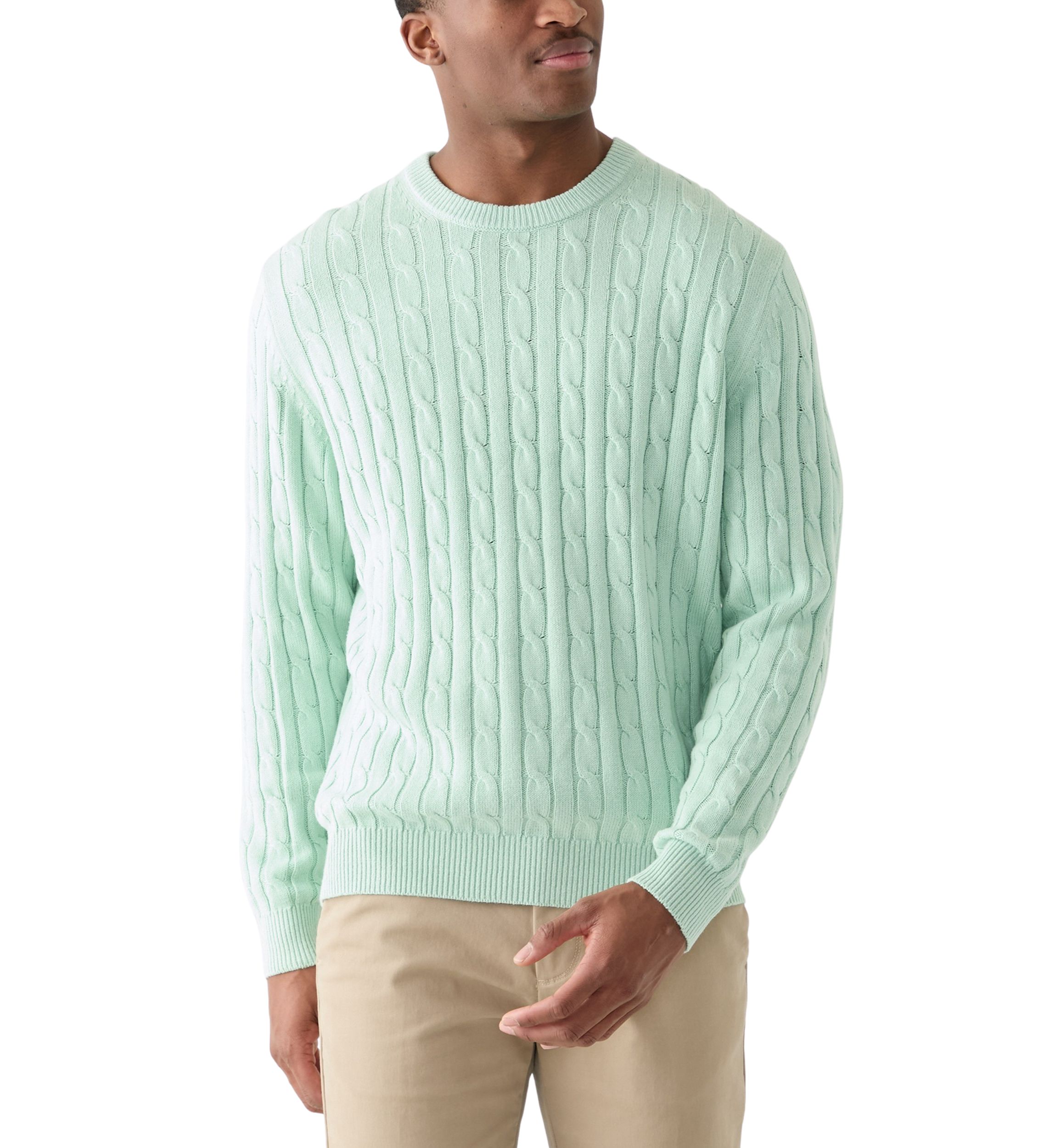 Classics Cable Knit Crew Neck Sweater 