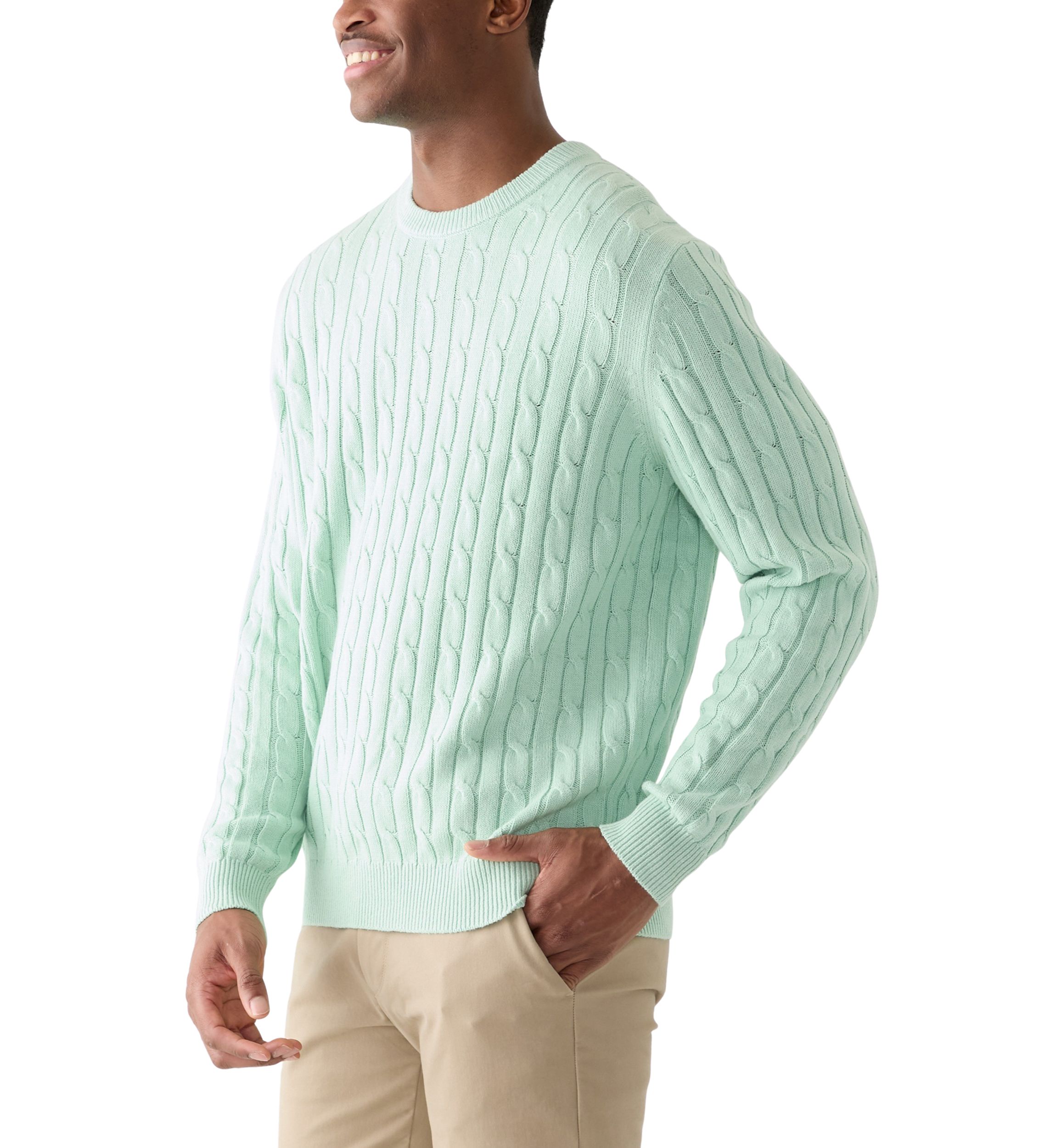 Classics Cable Knit Crew Neck Sweater 