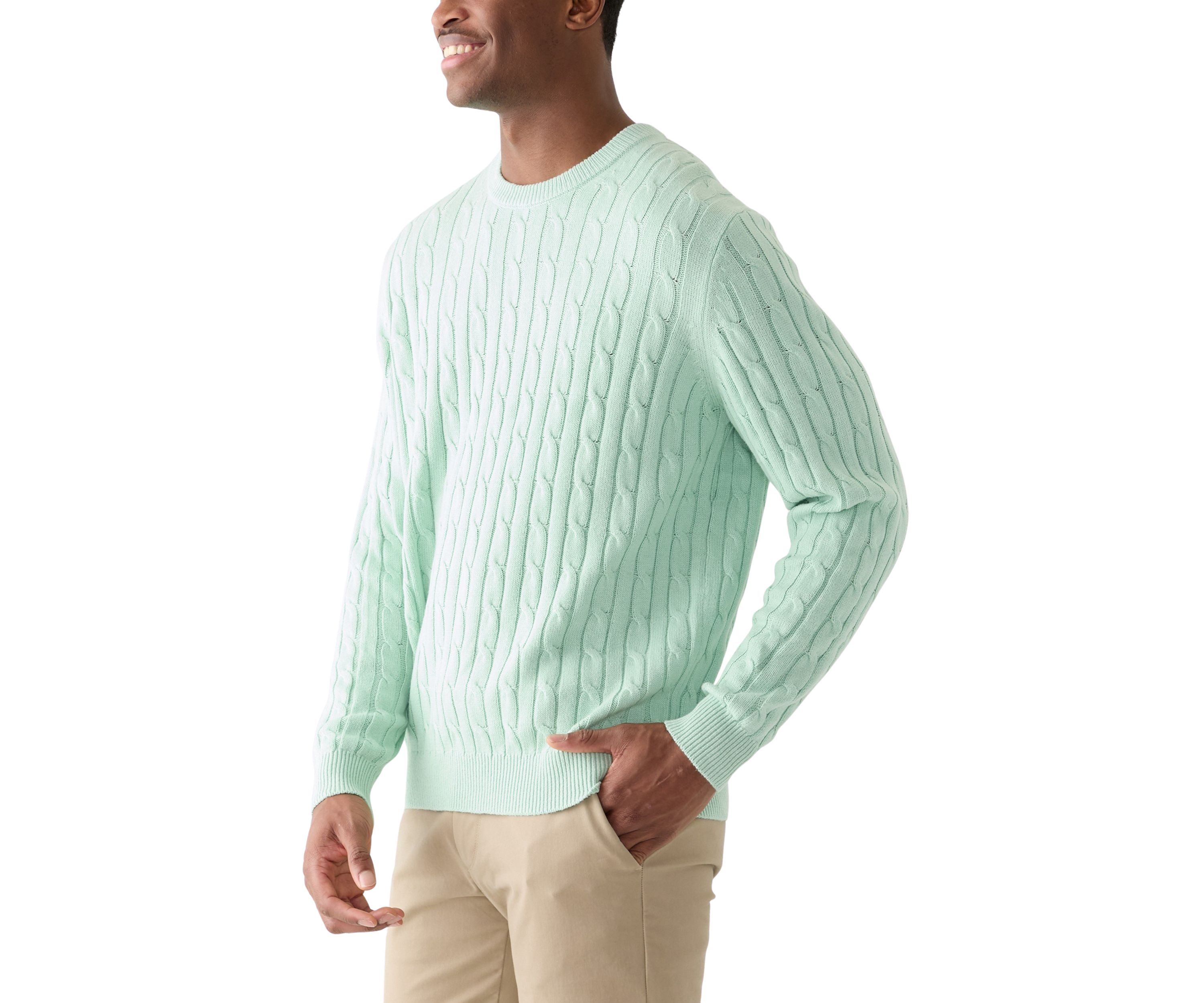 Classics Cable Knit Crew Neck Sweater 