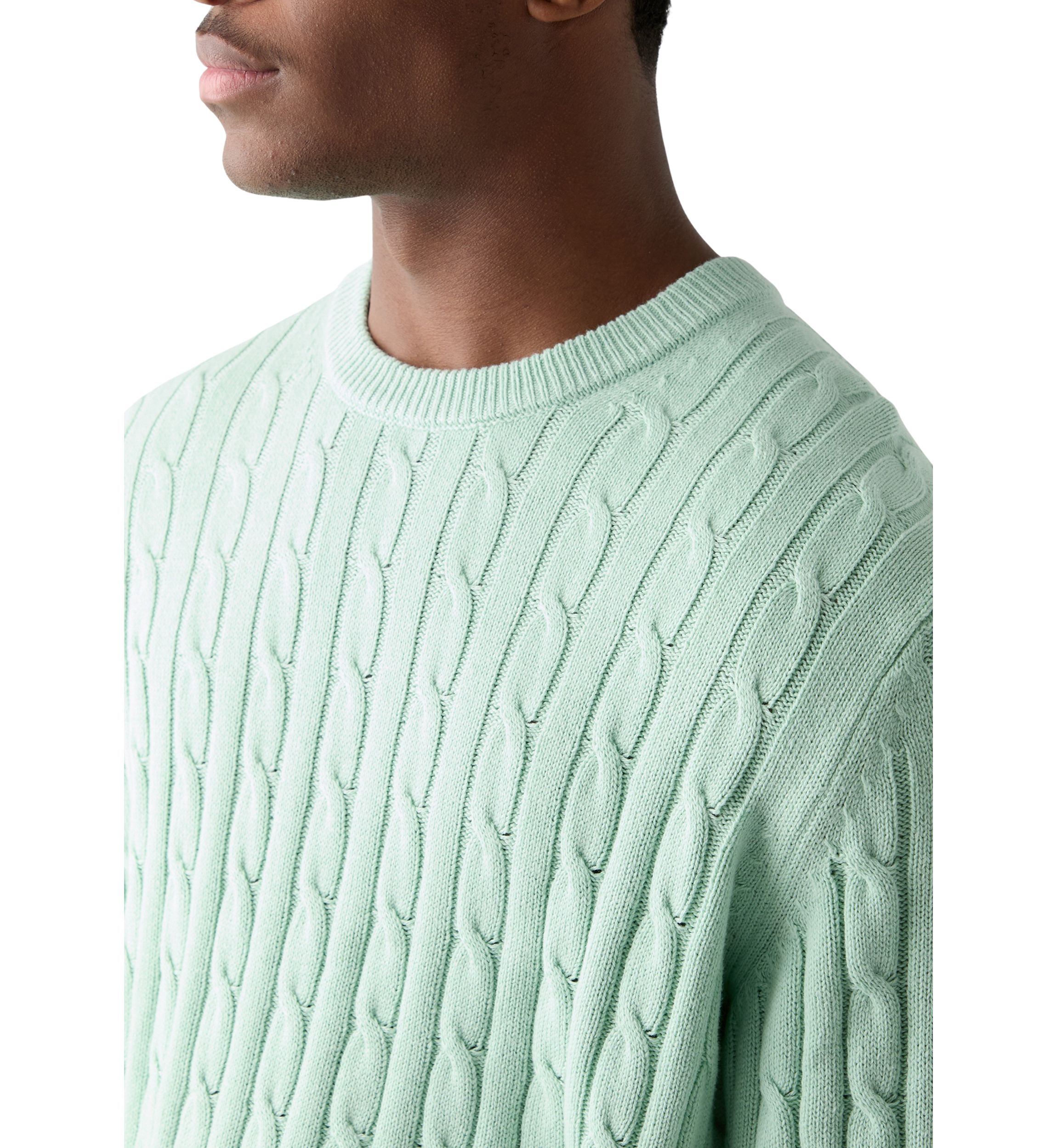 Classics Cable Knit Crew Neck Sweater 
