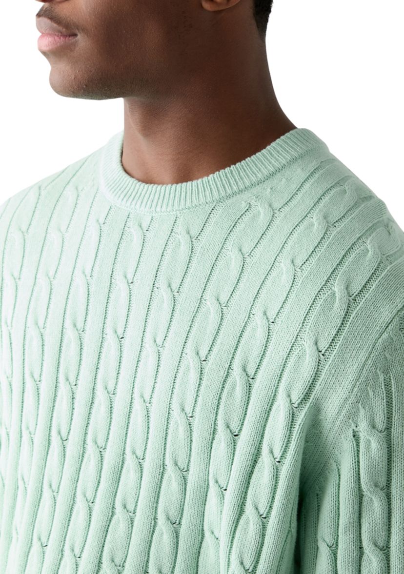 Classics Cable Knit Crew Neck Sweater 