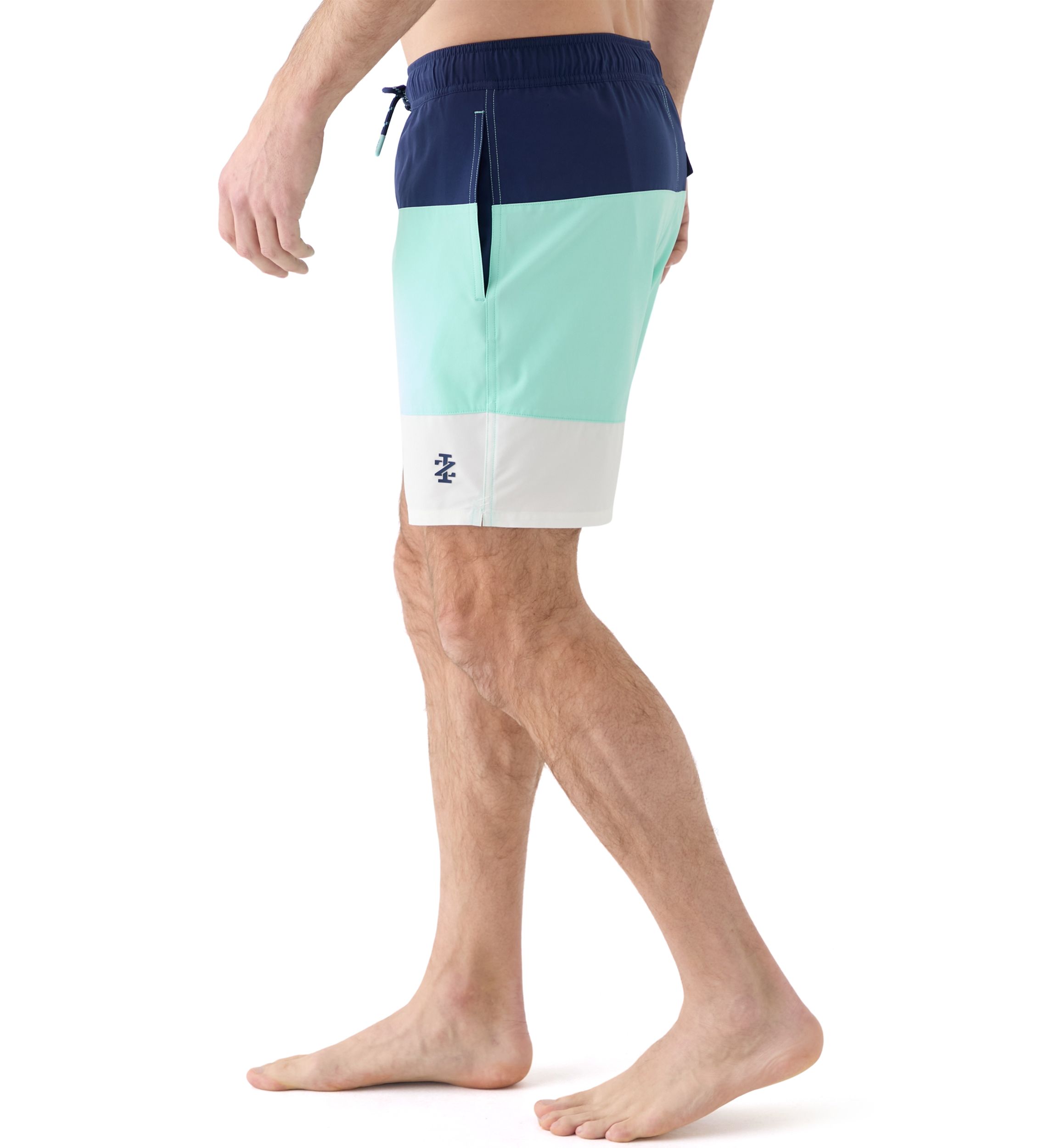 Color Block Swim Trunks